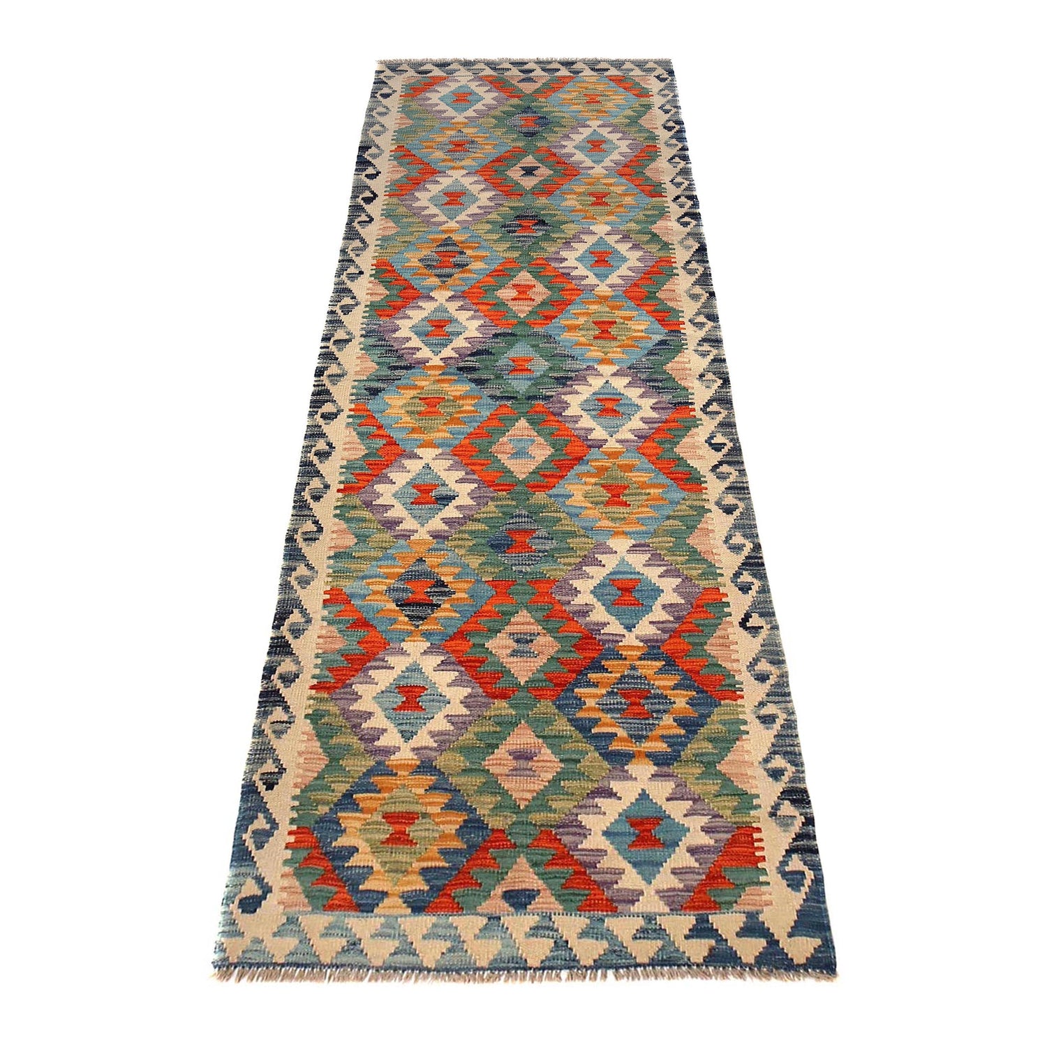 Vegetable Kilim Runner 2' 10" x 9' 9" (ft) - No. G29743