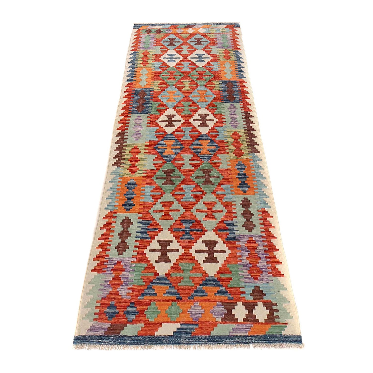Vegetable Kilim Runner 2' 10" x 9' 10" (ft) - No. G29746