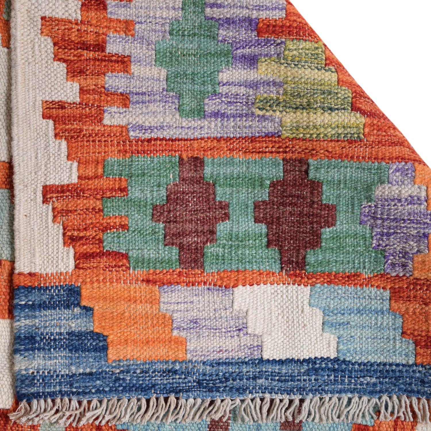 Vegetable Kilim Runner 2' 10" x 9' 10" (ft) - No. G29746