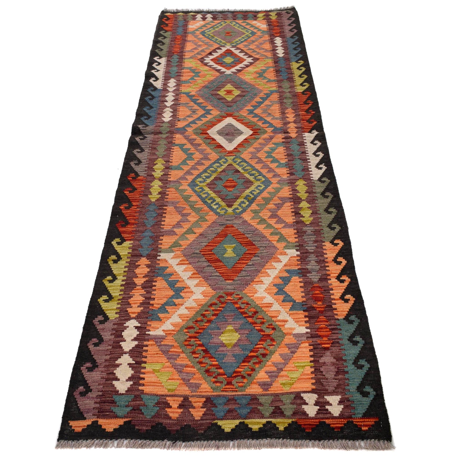 Vegetable Kilim Runner 2' 7" x 9' 3" (ft) - No. G29751
