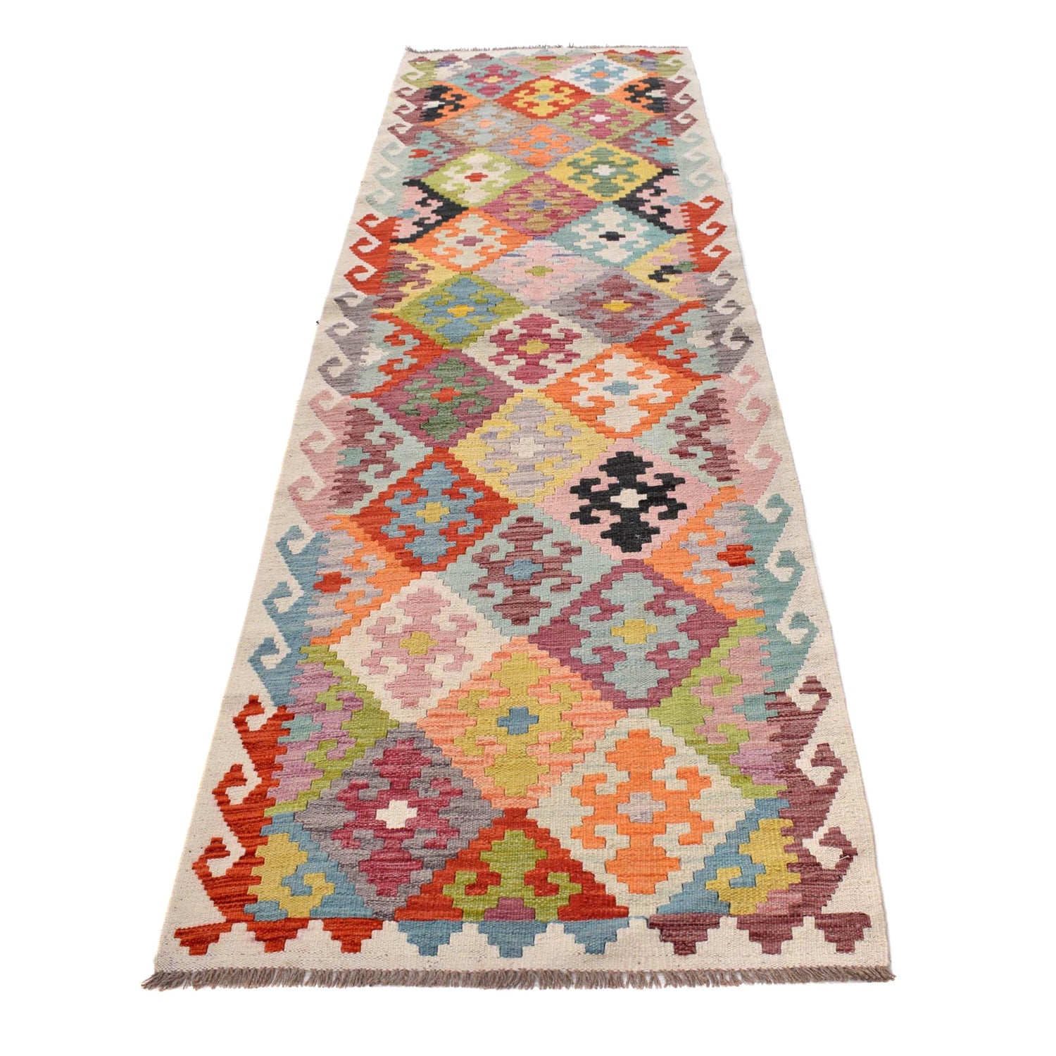 Vegetable Kilim Runner 2' 9" x 9' 7" (ft) - No. G29768