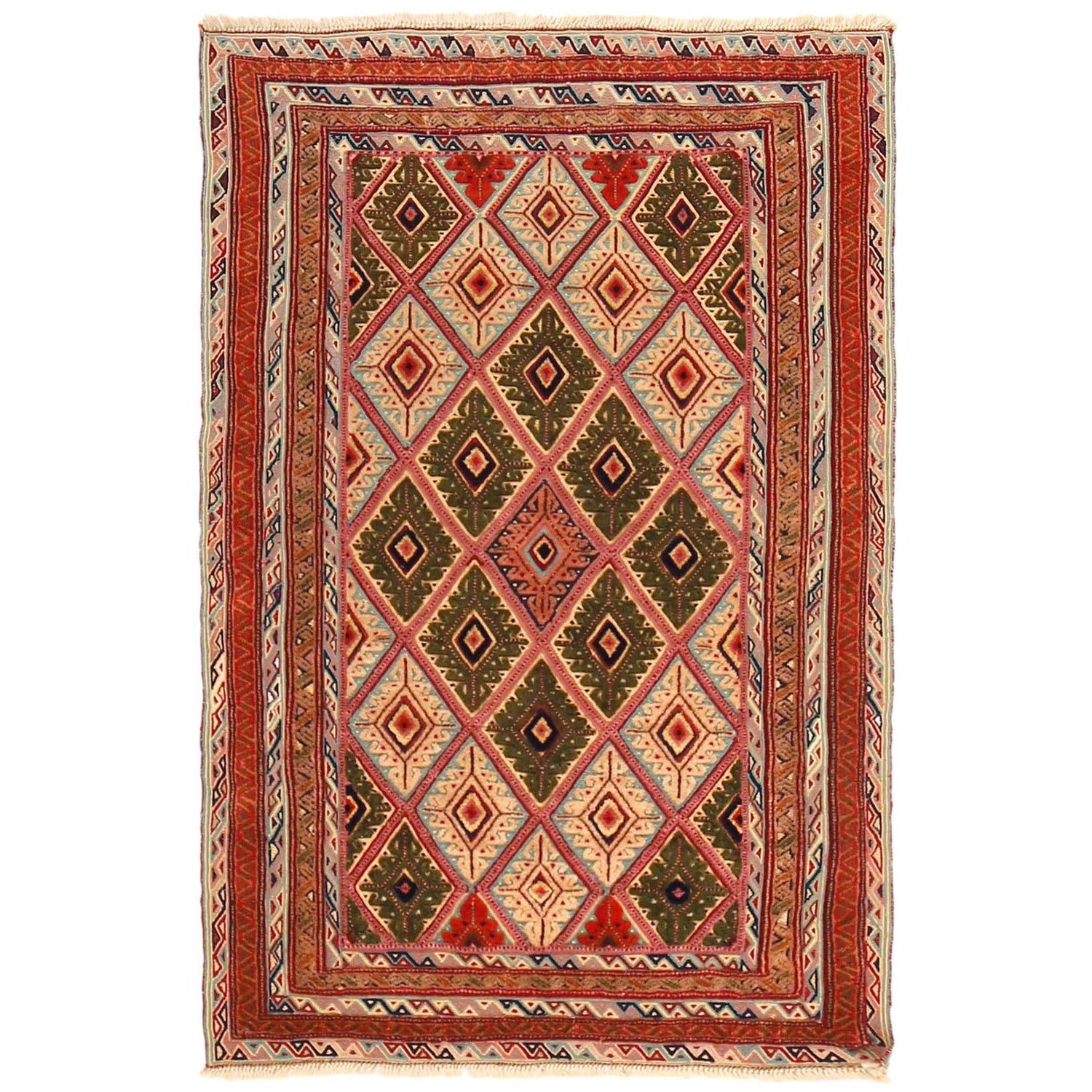 Premium Quality Kilim Rug 3' 0" x 4' 5" (ft) - No. G30959