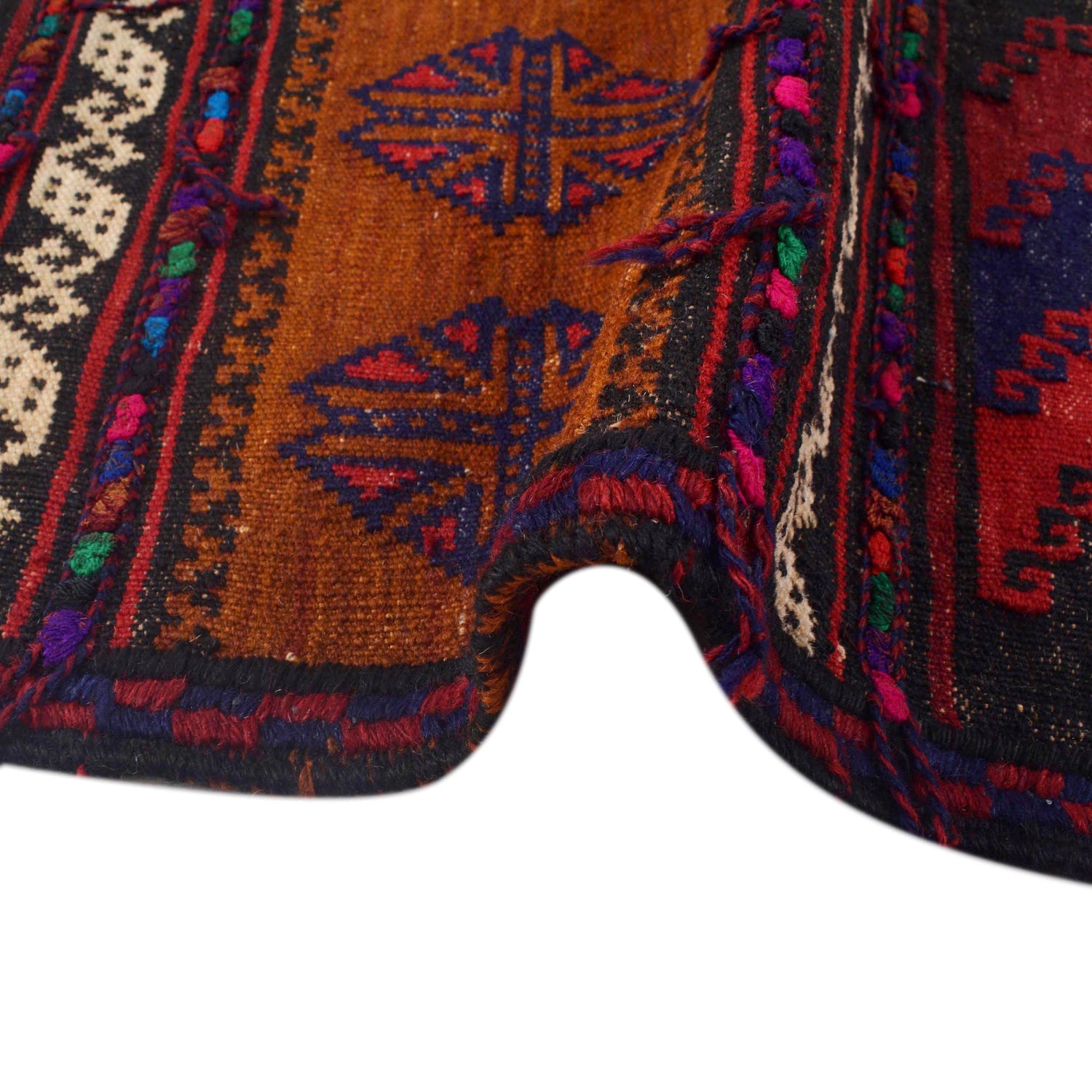 Hand Knotted Table Sheet Dhurrie Runner 2' 2" x 5' 11" (ft) - No. G30973