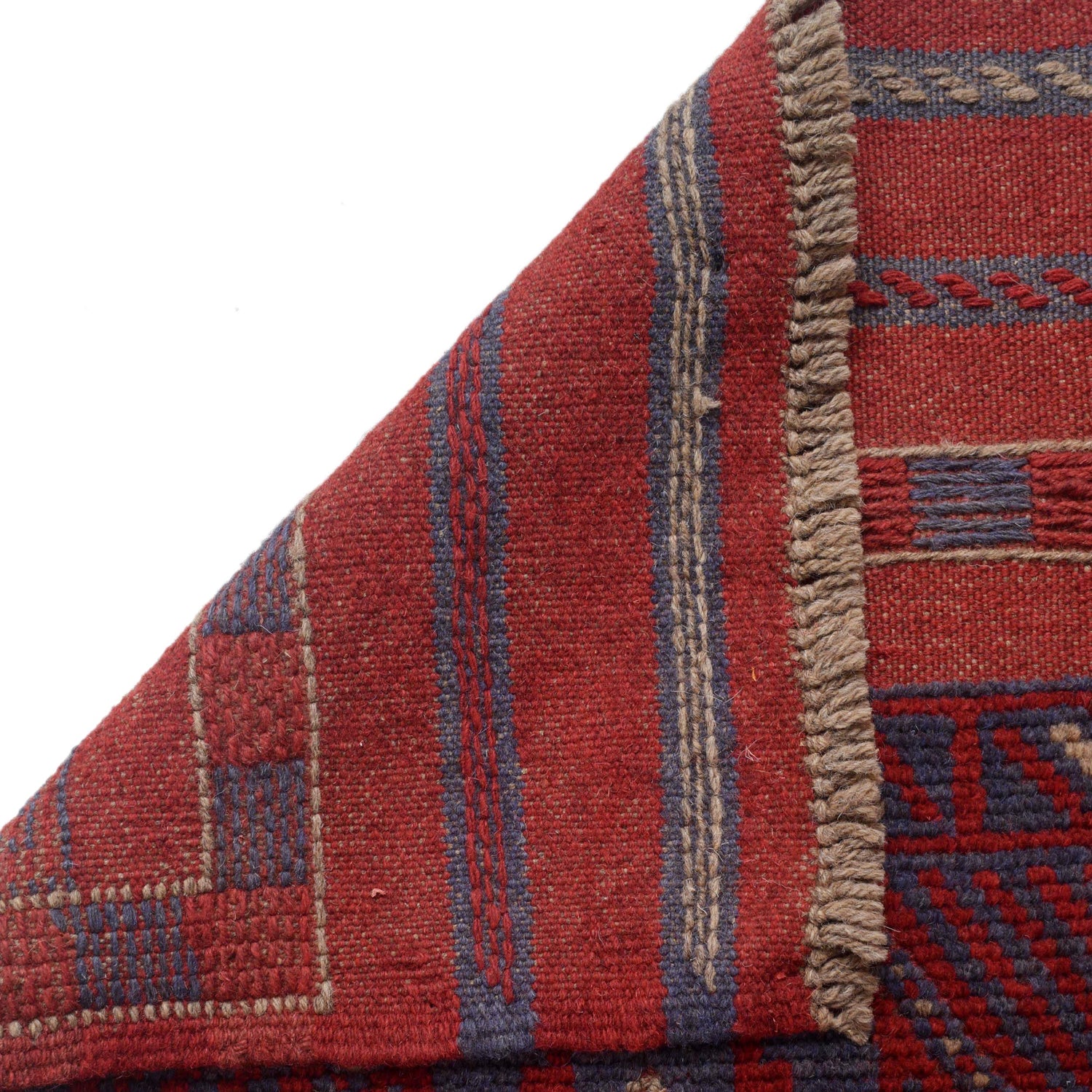 Red Mashwani Short Runner 1' 10" x 7' 5" (ft) - No. G30974