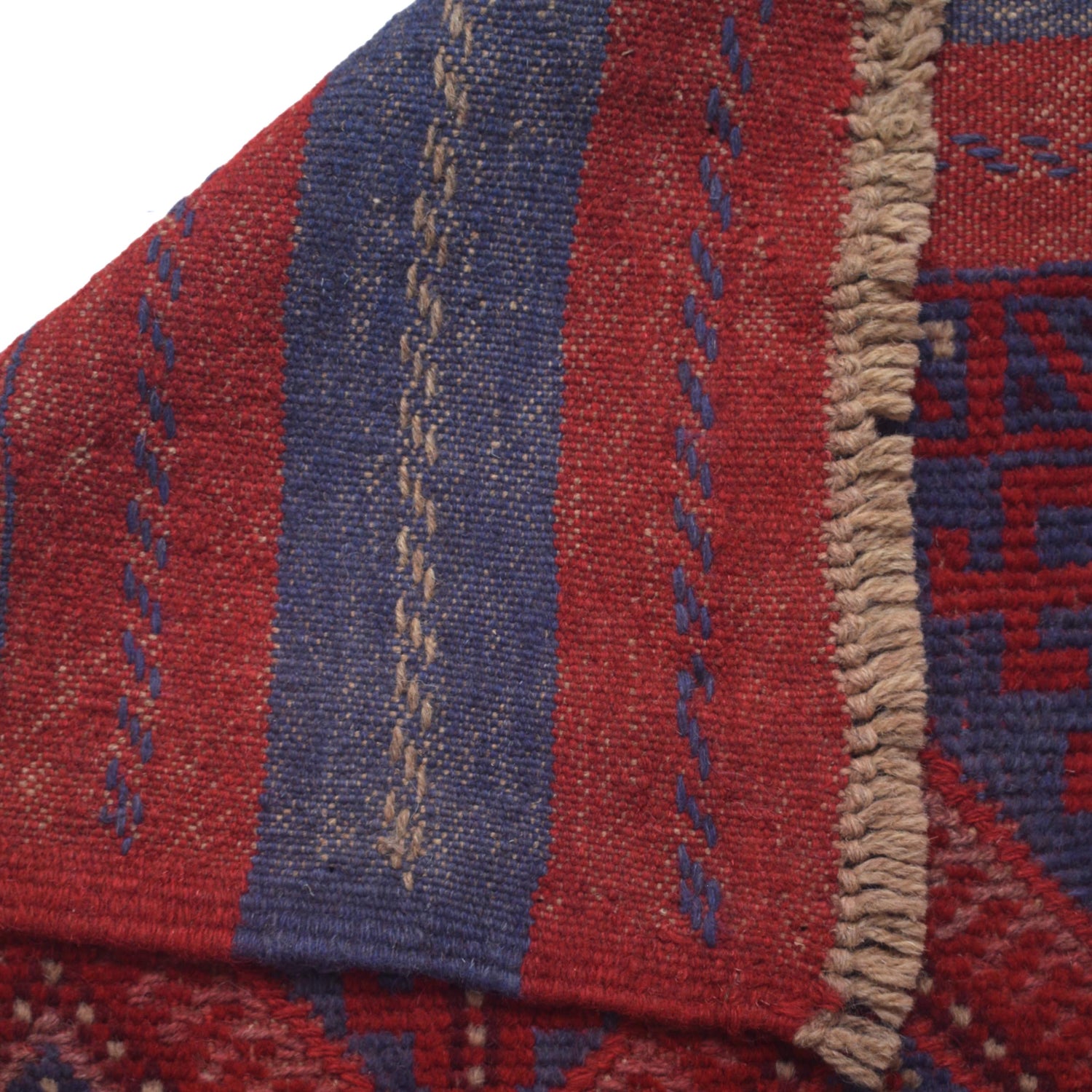 Red Mashwani Short Runner 1' 11" x 7' 9" (ft) - No. G30982