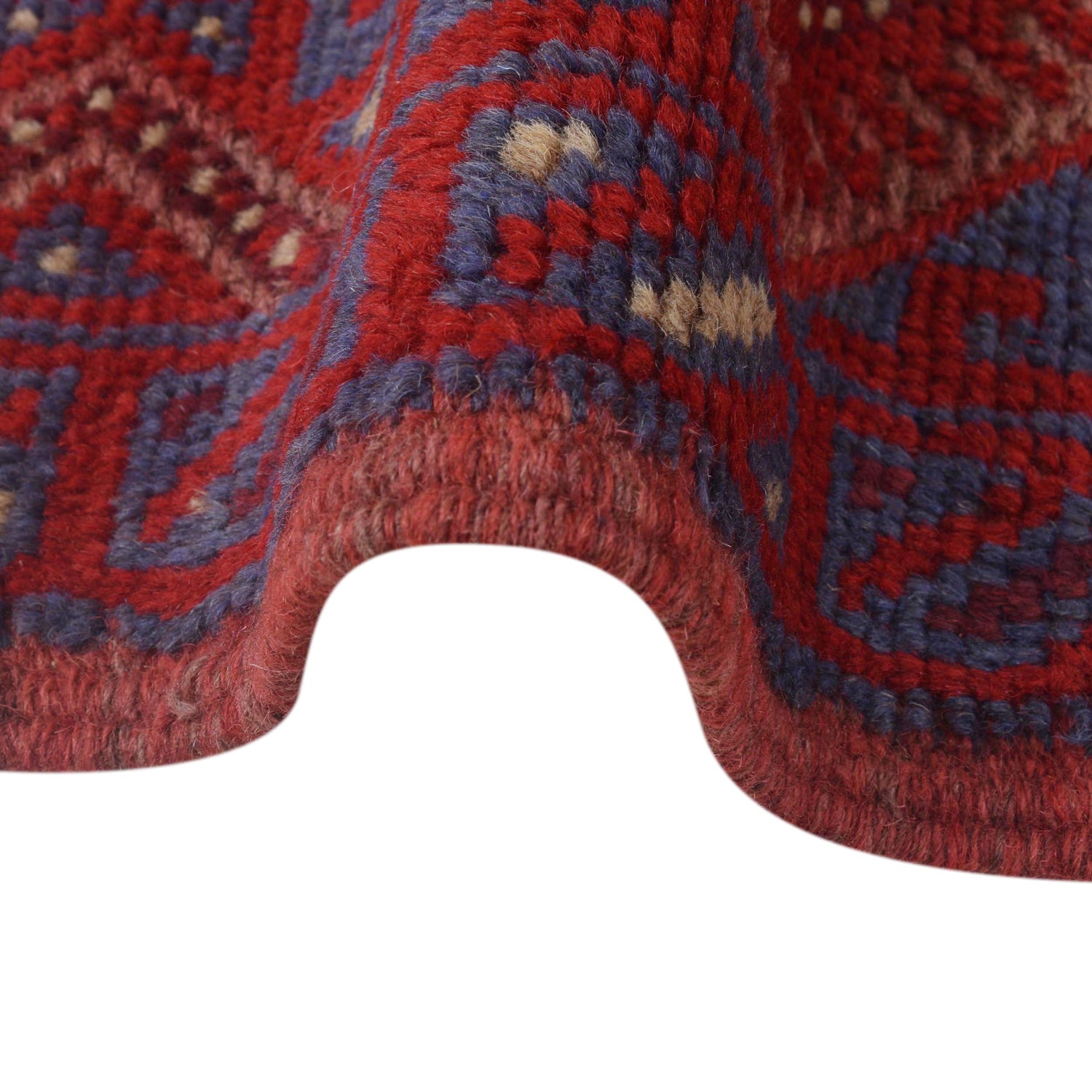 Red Mashwani Short Runner 1' 11" x 7' 9" (ft) - No. G30982