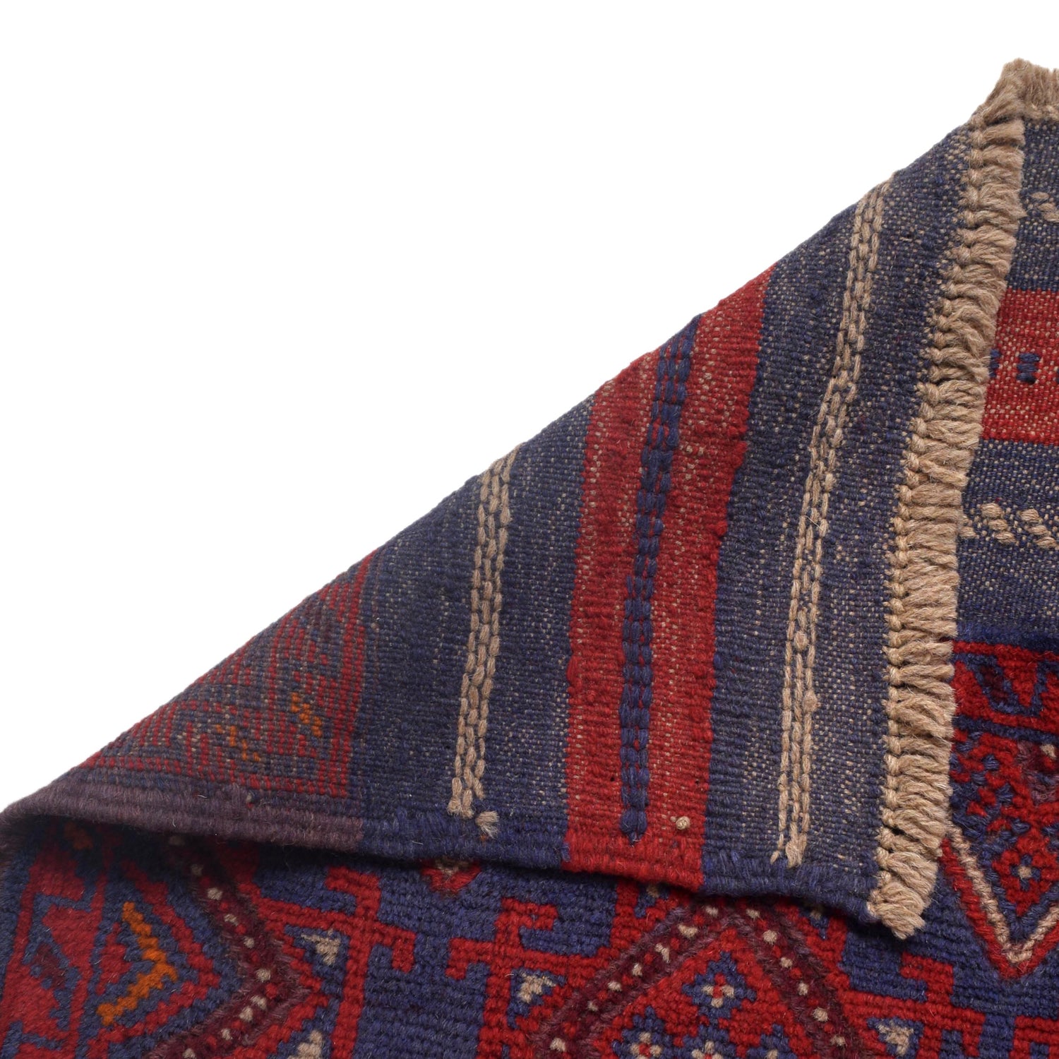 Red Mashwani Short Runner 1' 11" x 7' 11" (ft) - No. G31000