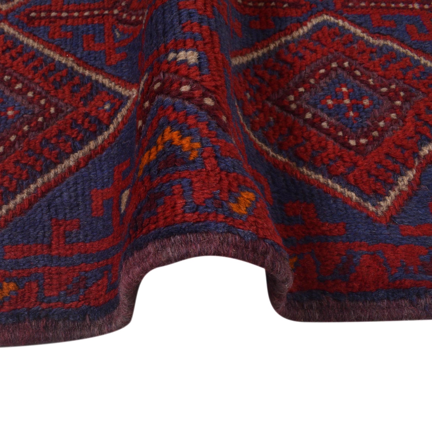 Red Mashwani Short Runner 1' 11" x 7' 11" (ft) - No. G31000