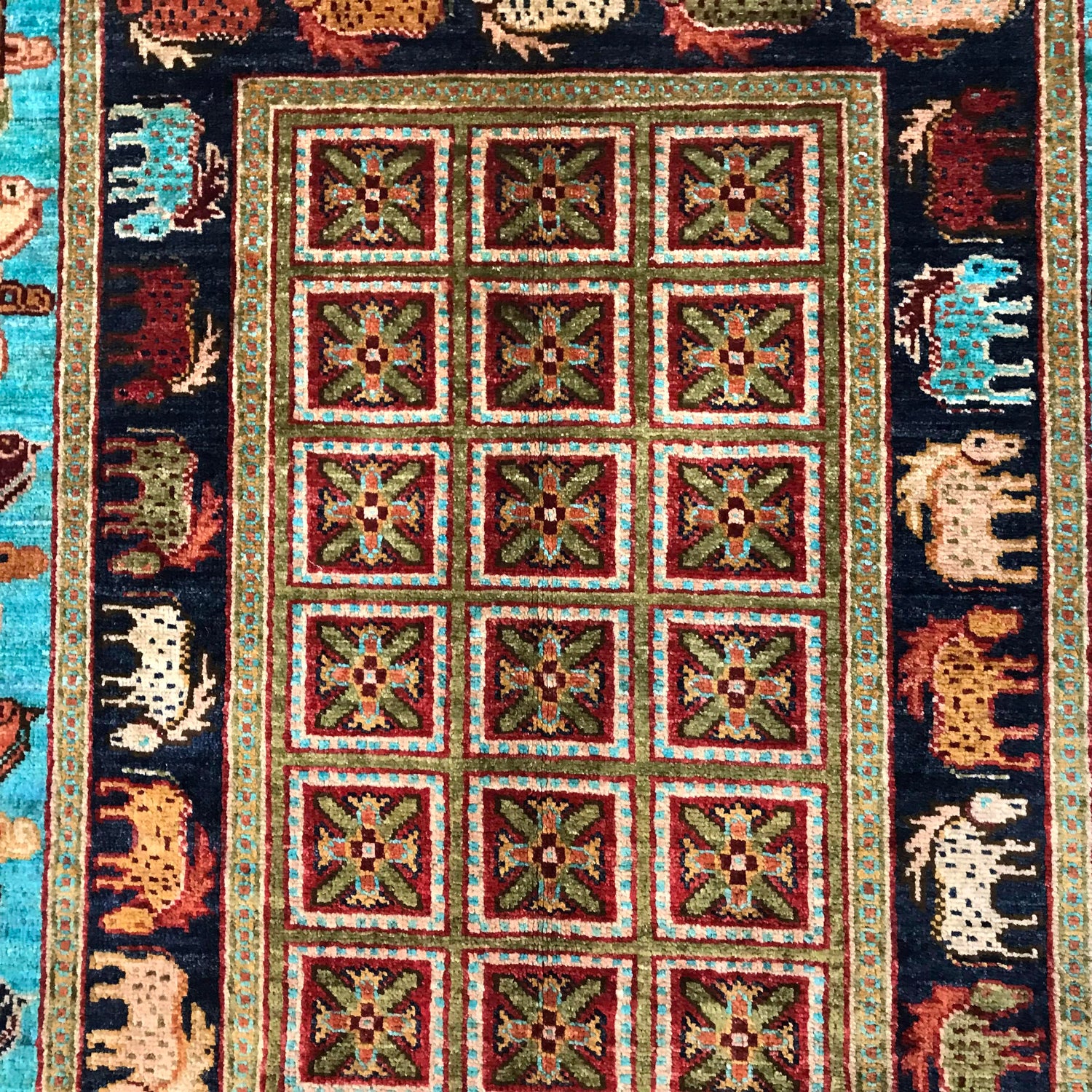 Oriental Shikargah Qaleen 4' 0" x 6' 0" (ft) - No. G31159