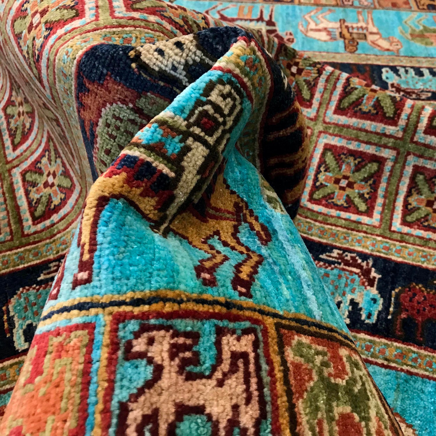 Oriental Shikargah Qaleen 4' 0" x 6' 0" (ft) - No. G31159