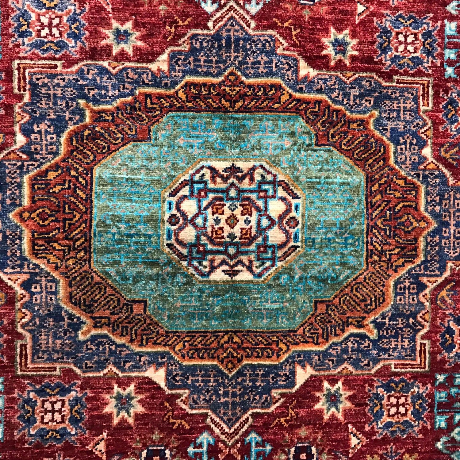 Artisan Made Mamluk Rug 3' 11" x 4' 8" (ft) - No. G31198