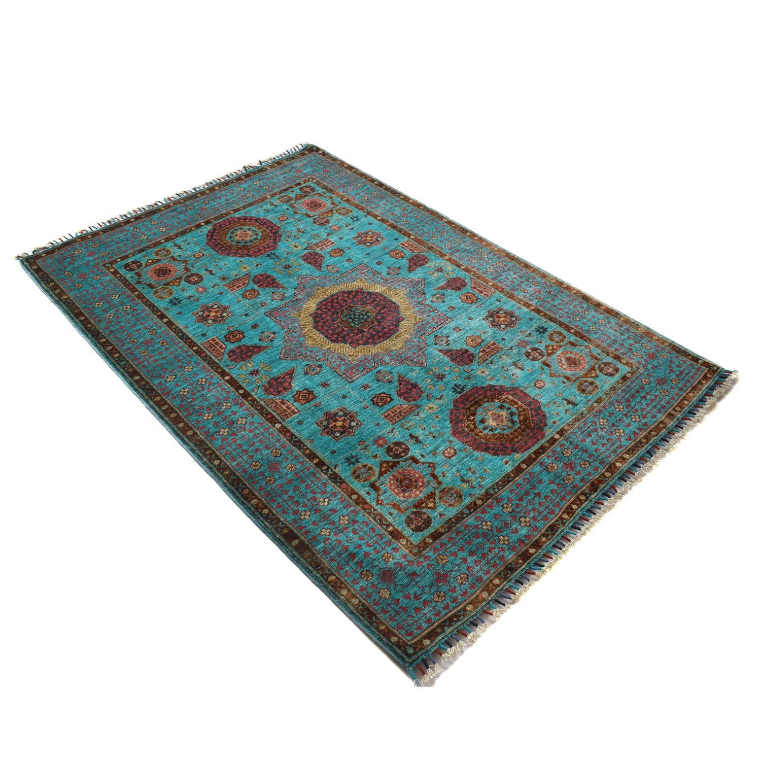 Premium Quality Mamluk Carpet 4' 1" x 5' 10" (ft) - No. G31199
