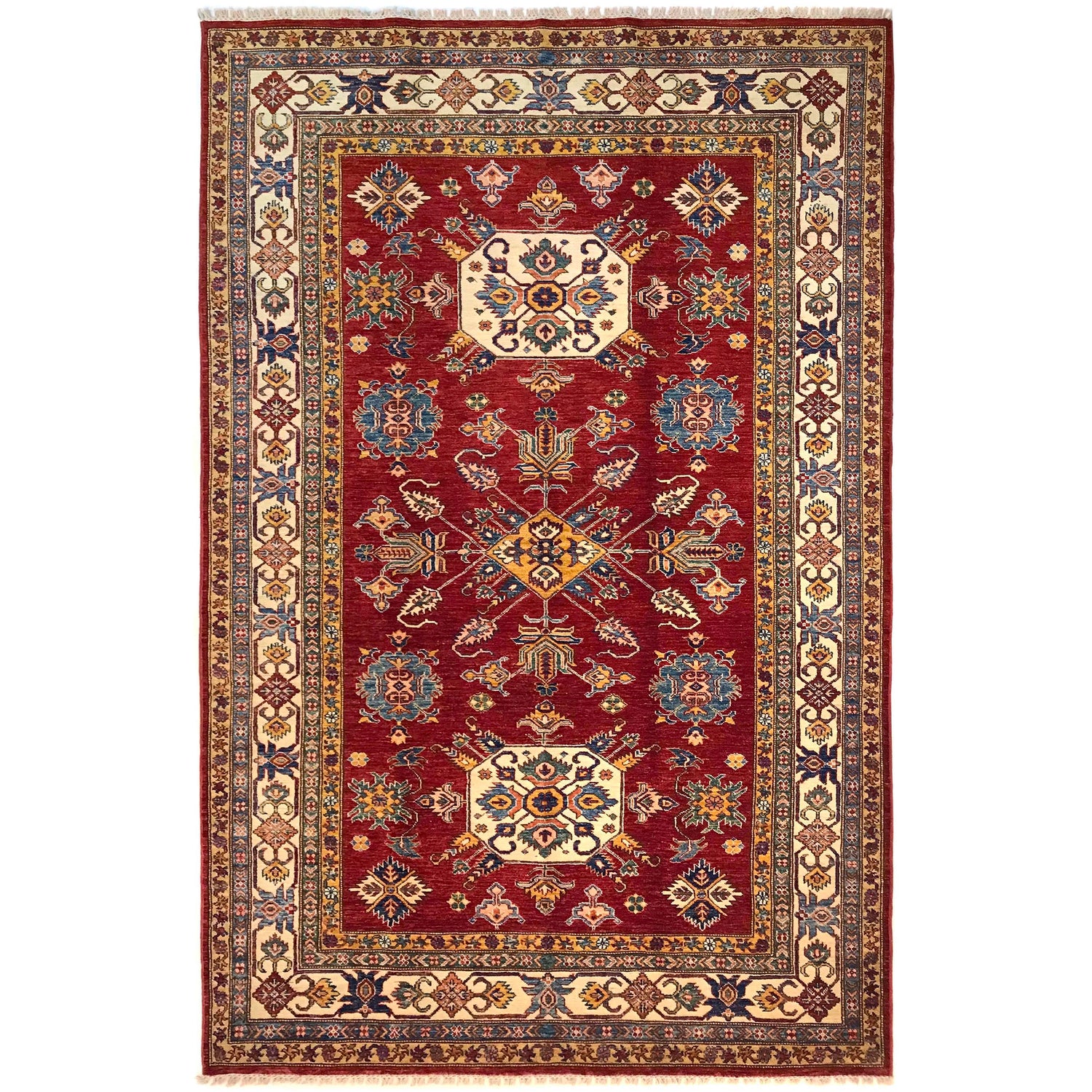 Fine Kazak Carpet 5' 5" x 8' 6" (ft) - No. G31204