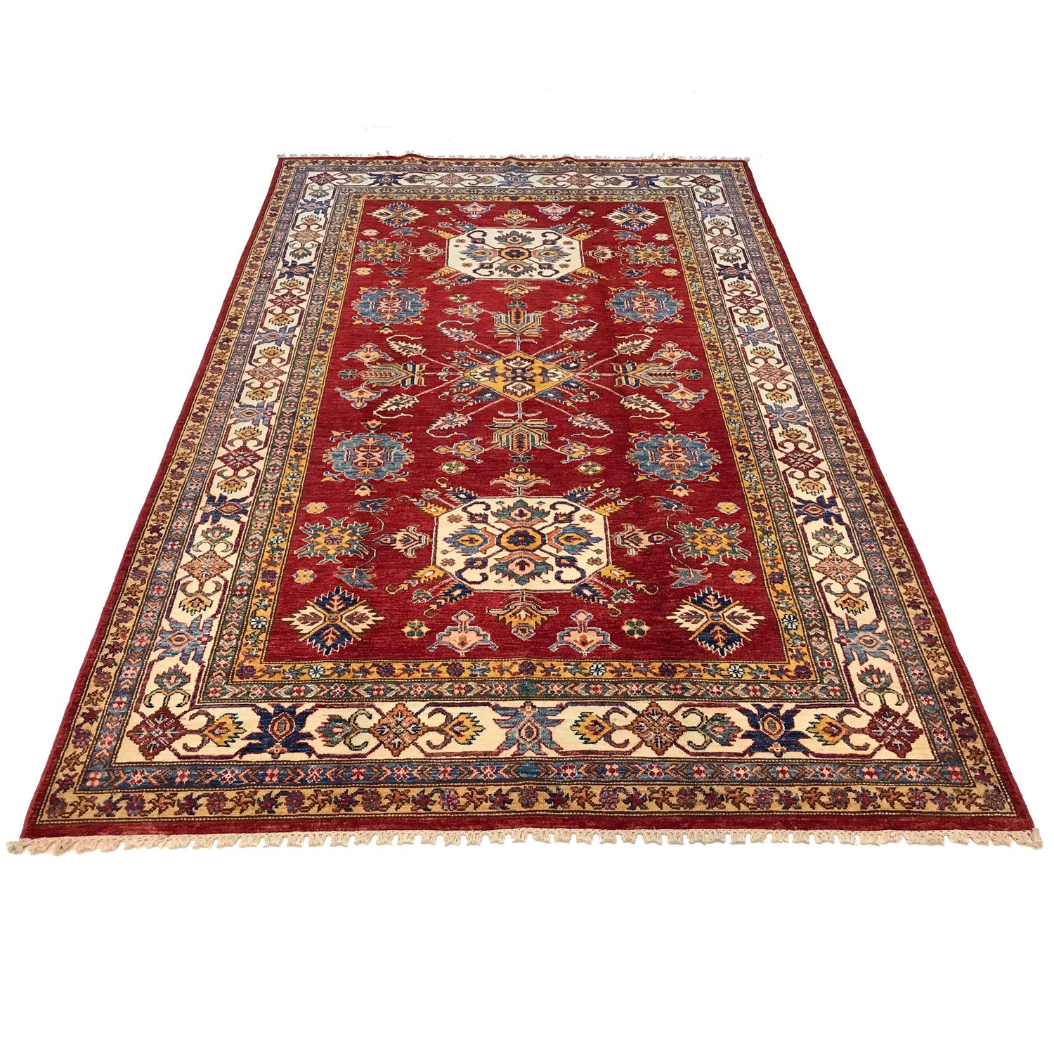 Fine Kazak Carpet 5' 5" x 8' 6" (ft) - No. G31204