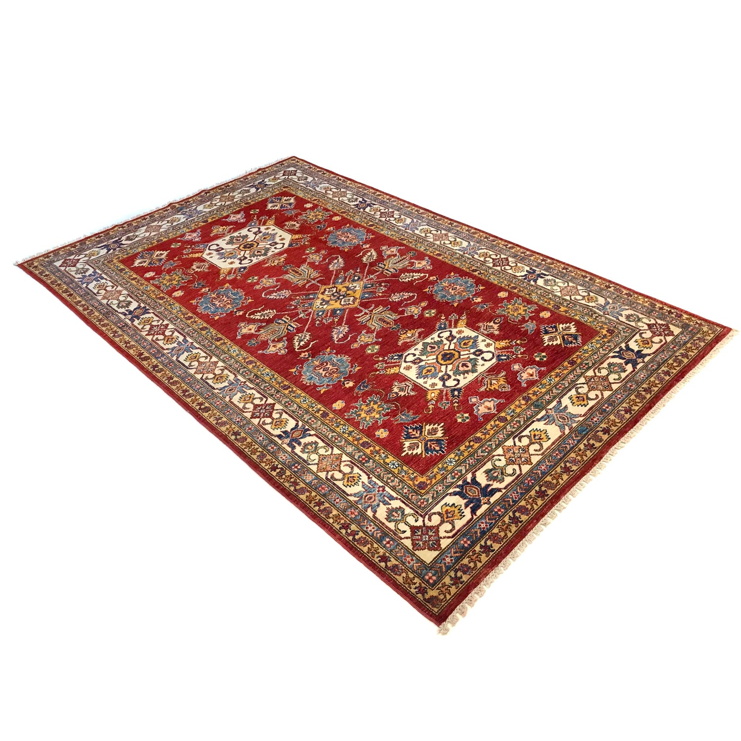 Fine Kazak Carpet 5' 5" x 8' 6" (ft) - No. G31204