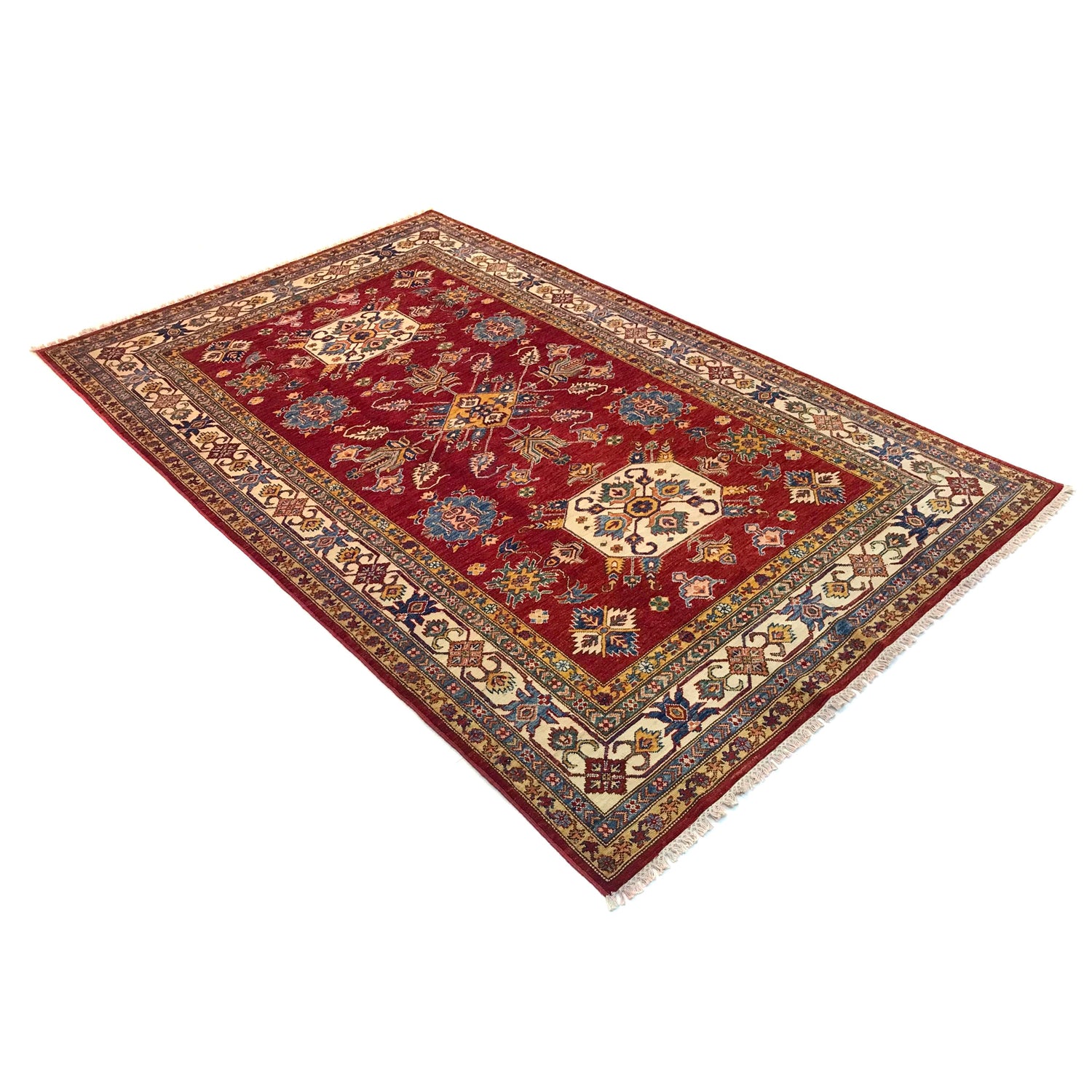 Fine Kazak Carpet 5' 5" x 8' 6" (ft) - No. G31204