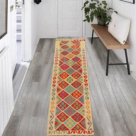 Vegetable Kilim Runner 2' 9" x 10' 5" (ft) - No. G31262