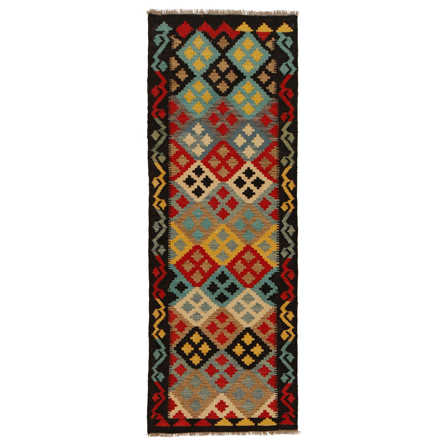 Vegetable Kilim Runner 2' 2" x 6' 6" (ft)- No. G31274
