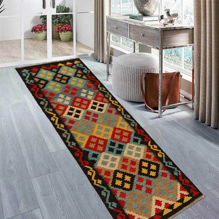 Vegetable Kilim Runner 2' 2" x 6' 6" (ft)- No. G31274