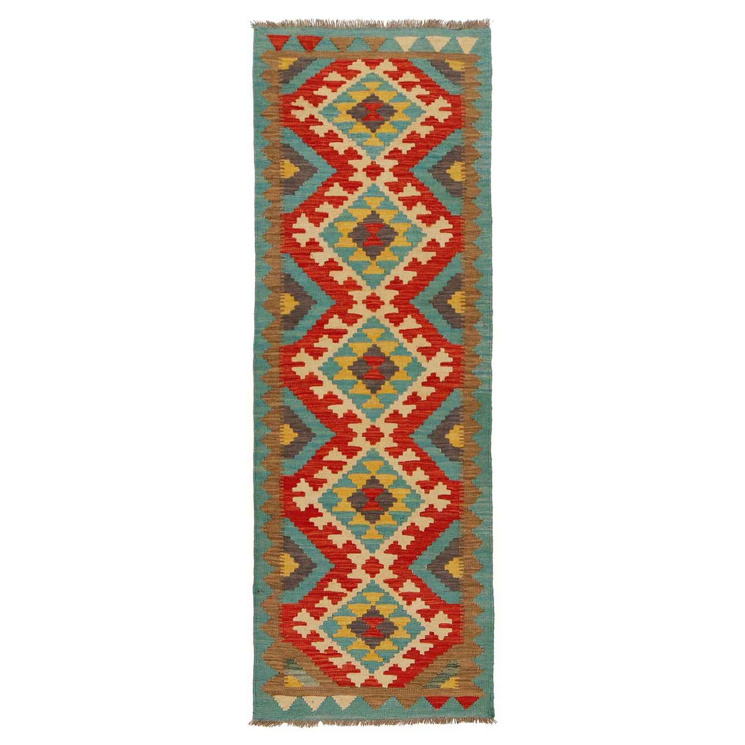 Vegetable Kilim Runner 2' 2" x 6' 7" (ft)- No. G31275