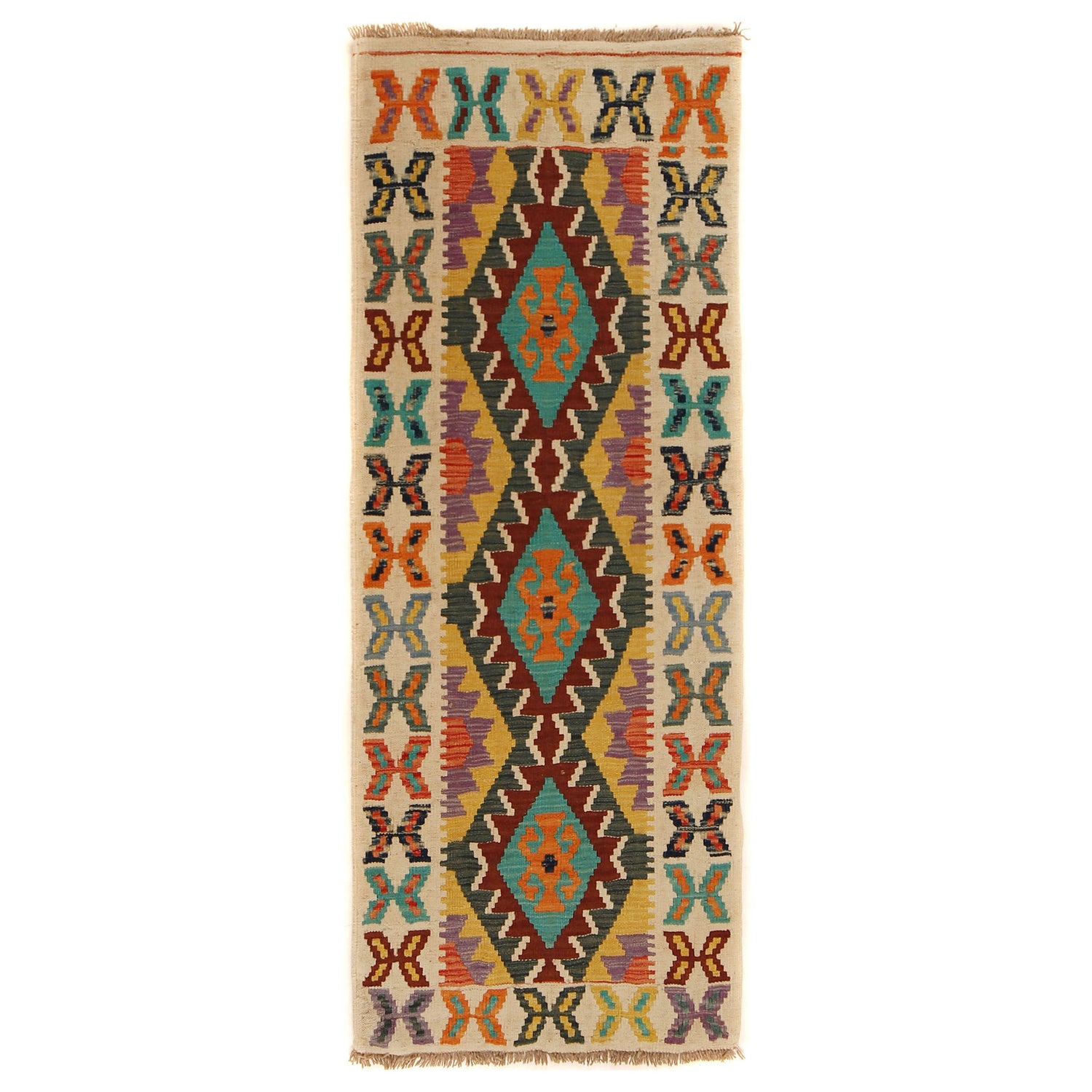 Vegetable Kilim Runner 2' 2" x 5' 9" (ft)- No. G31286