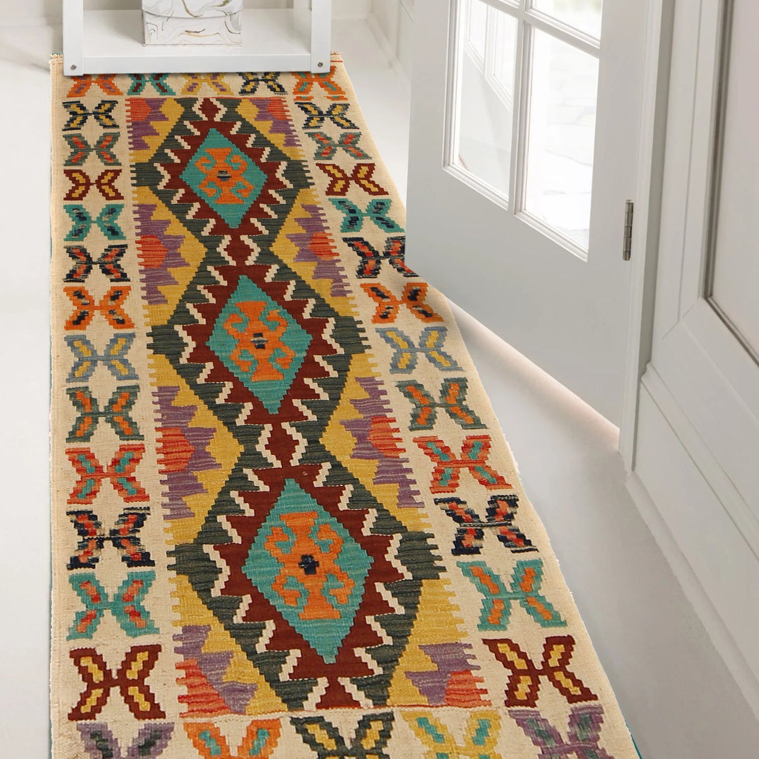 Vegetable Kilim Runner 2' 2" x 5' 9" (ft)- No. G31286