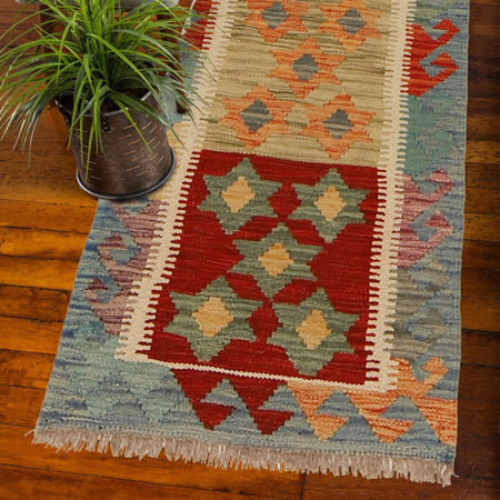 Vegetable Kilim Runner 1' 9" x 4' 9" (ft)- No. G31287