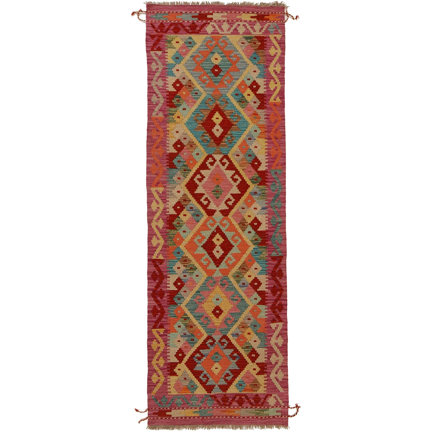 Vegetable Kilim Runner 2' 2" x 6' 6" (ft)- No. G31344