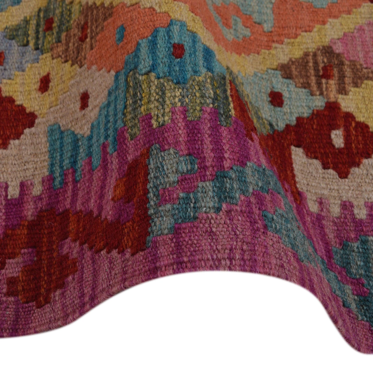 Vegetable Kilim Runner 2' 2" x 6' 6" (ft)- No. G31344