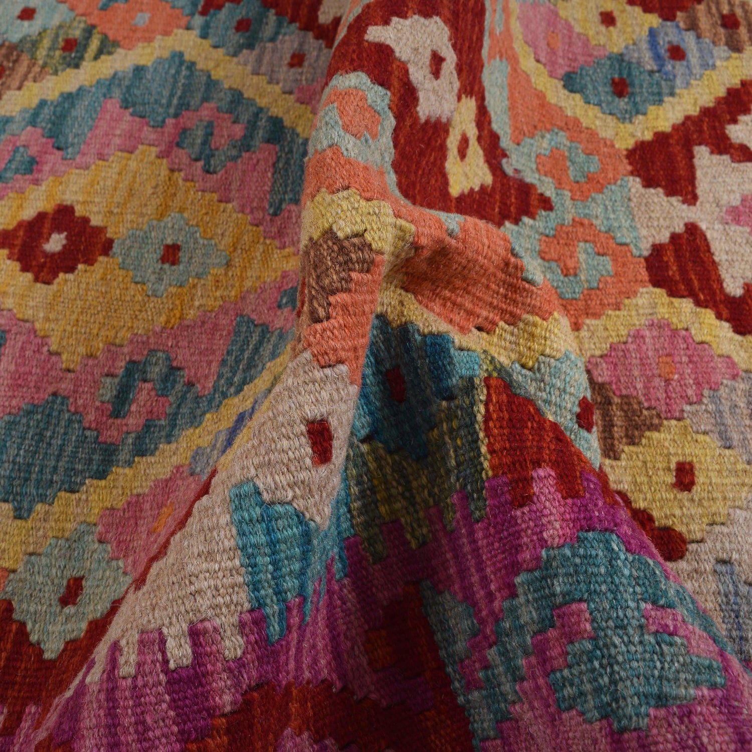 Vegetable Kilim Runner 2' 2" x 6' 6" (ft)- No. G31344