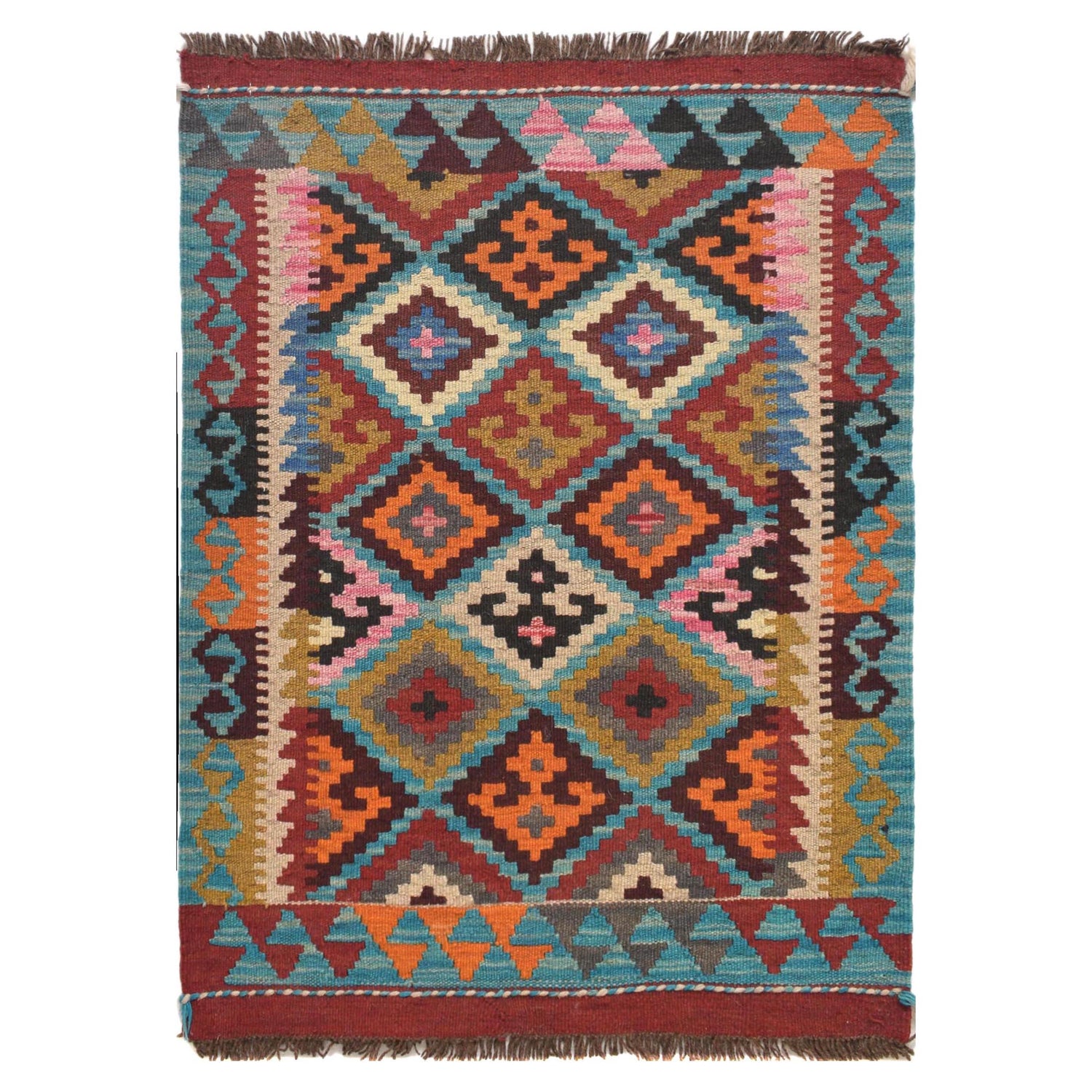 Handmade Vegetable Kelim 2' 2" x 2' 11" (ft) - No. G31399