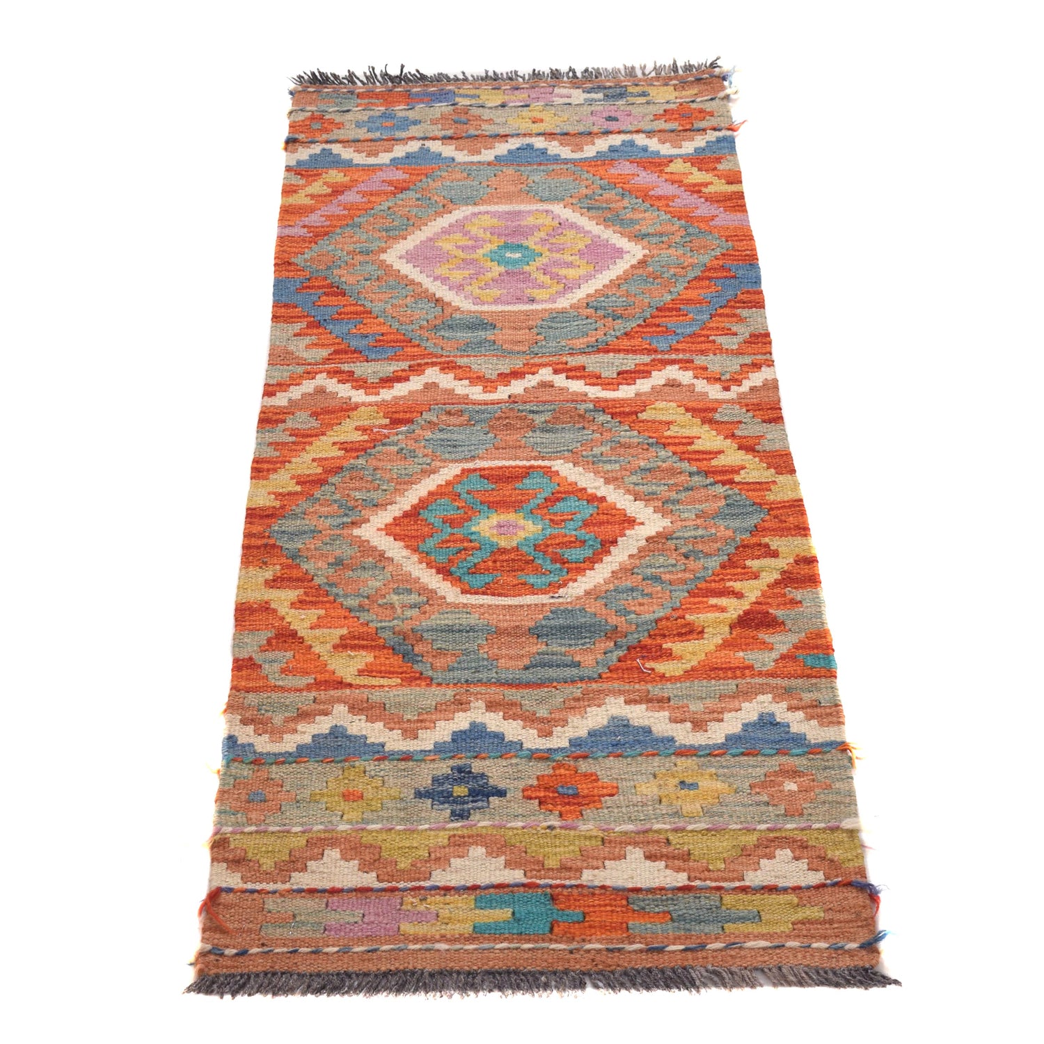 Vegetable Kilim Runner 1' 8" x 4' 5" (ft)- No. G31436