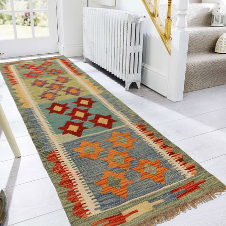 Vegetable Kilim Runner 1' 8" x 4' 8" (ft)- No. G31437