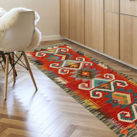 Vegetable Kelim Runner 1' 8" x 4' 10" (ft)- No. G31439