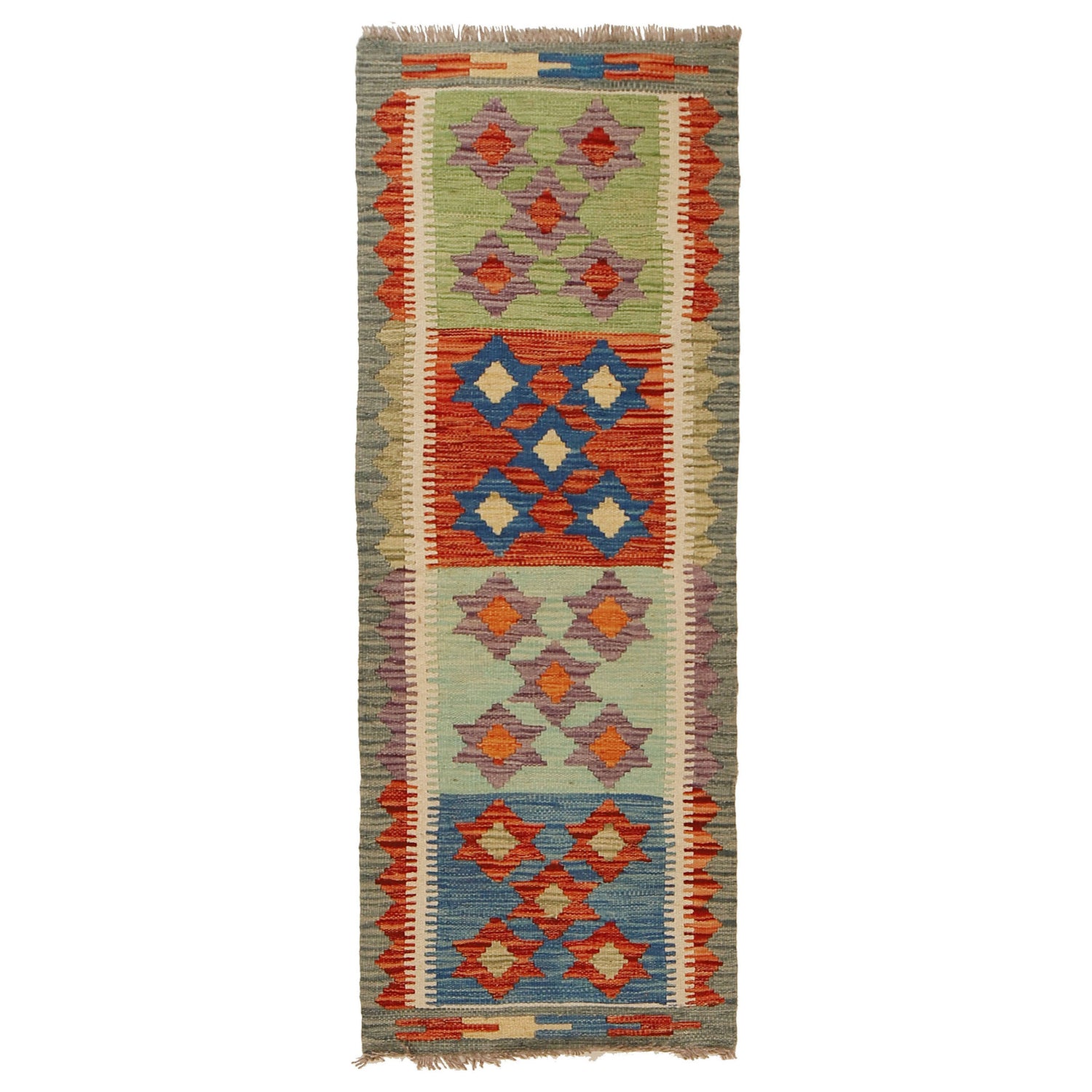 Vegetable Kilim Runner 1' 8" x 4' 9" (ft)- No. G31440