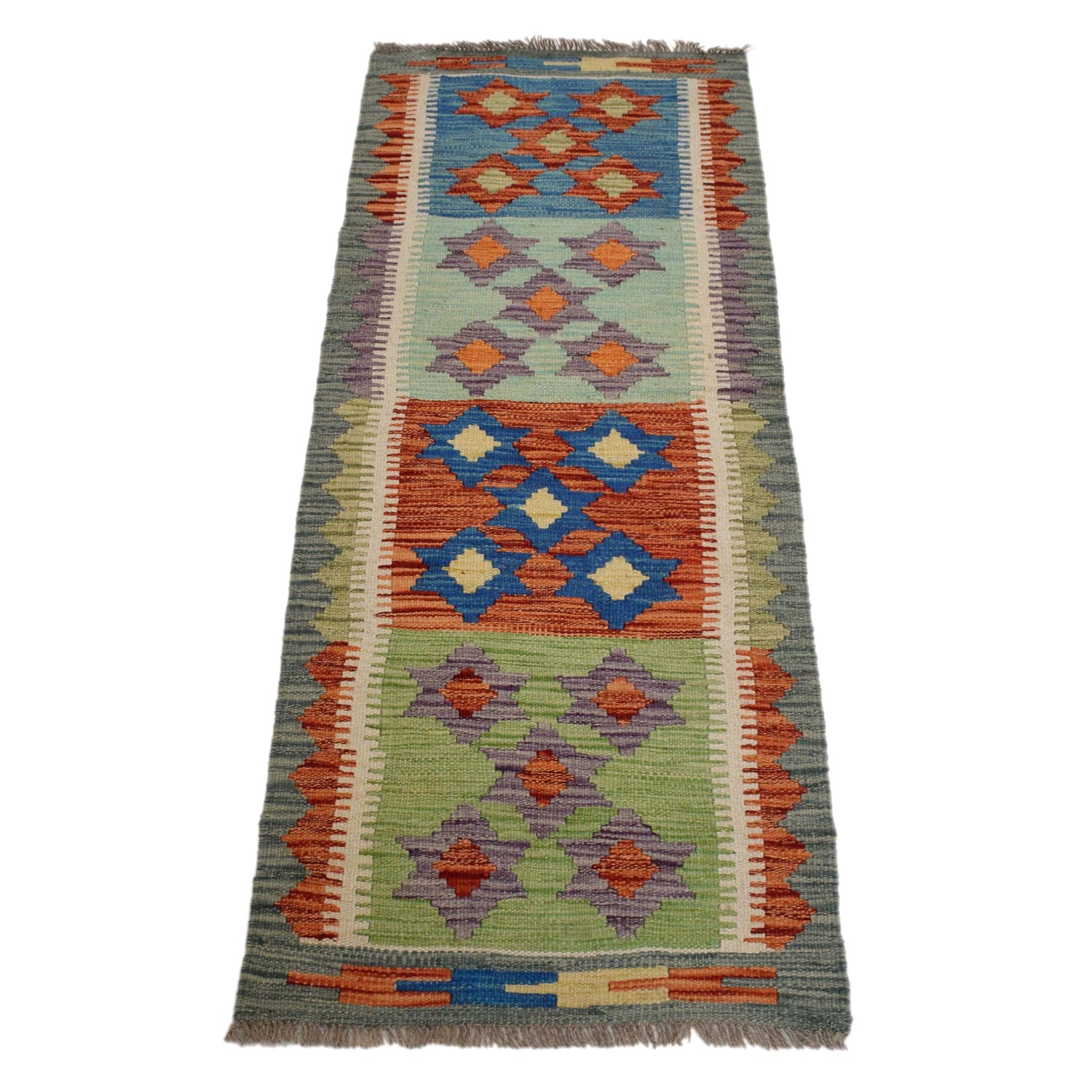 Vegetable Kilim Runner 1' 8" x 4' 9" (ft)- No. G31440