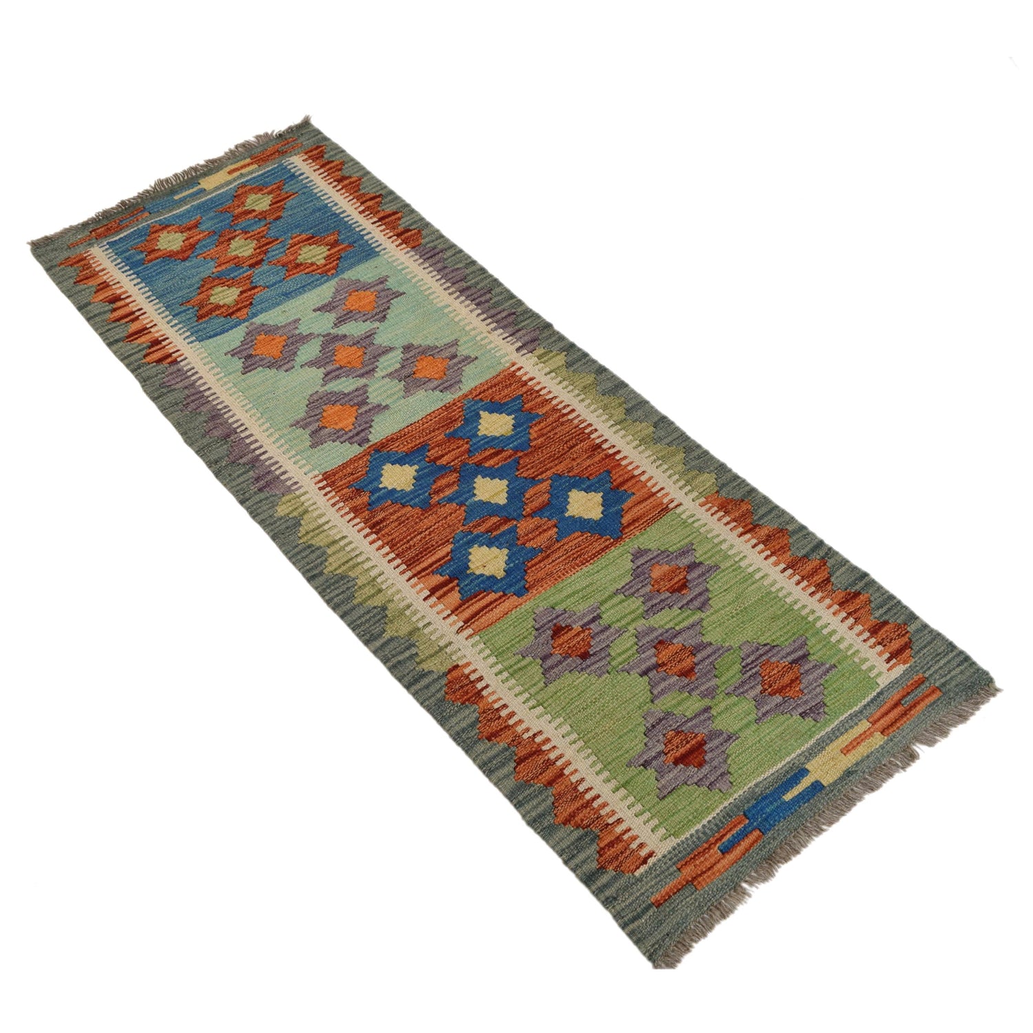 Vegetable Kilim Runner 1' 8" x 4' 9" (ft)- No. G31440