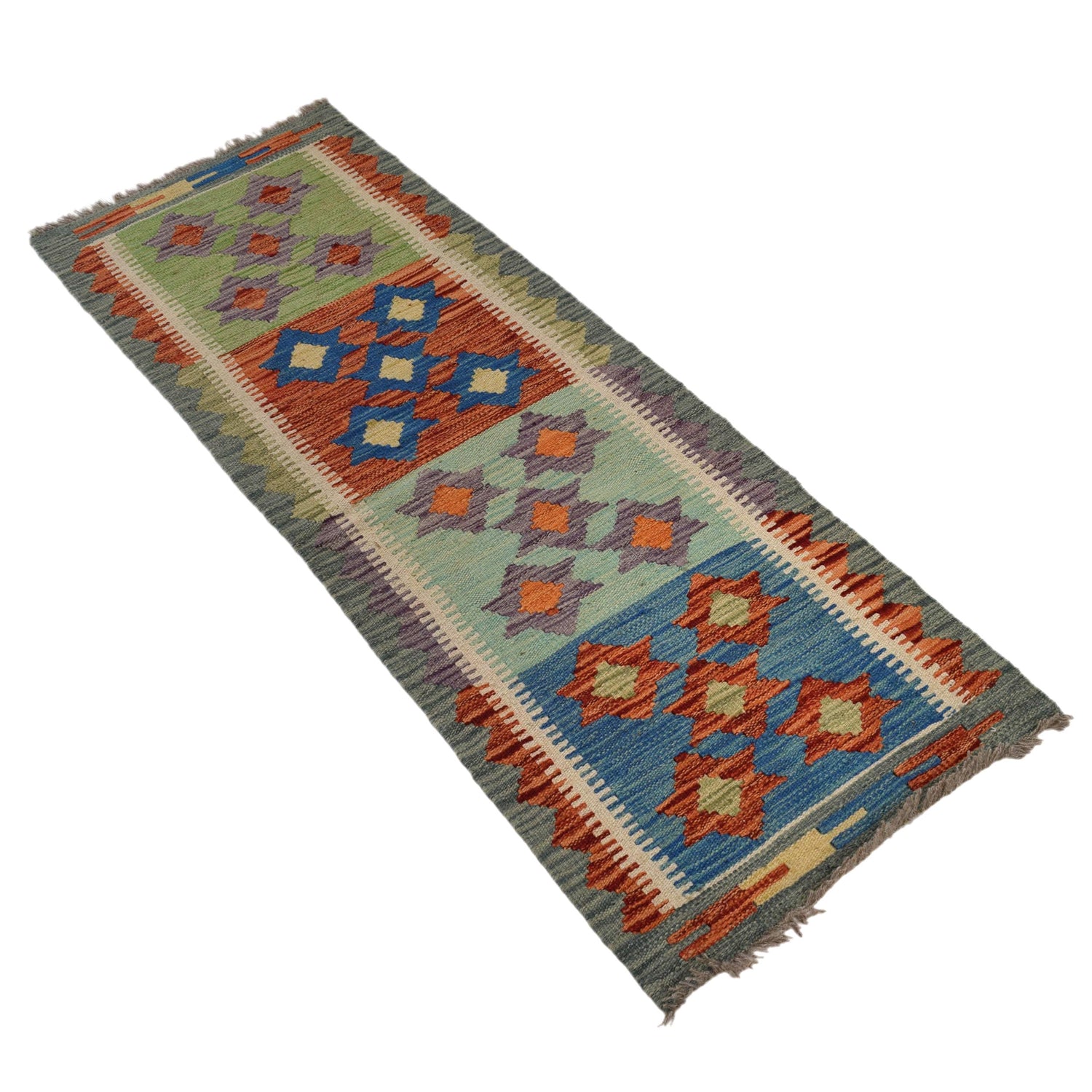 Vegetable Kilim Runner 1' 8" x 4' 9" (ft)- No. G31440