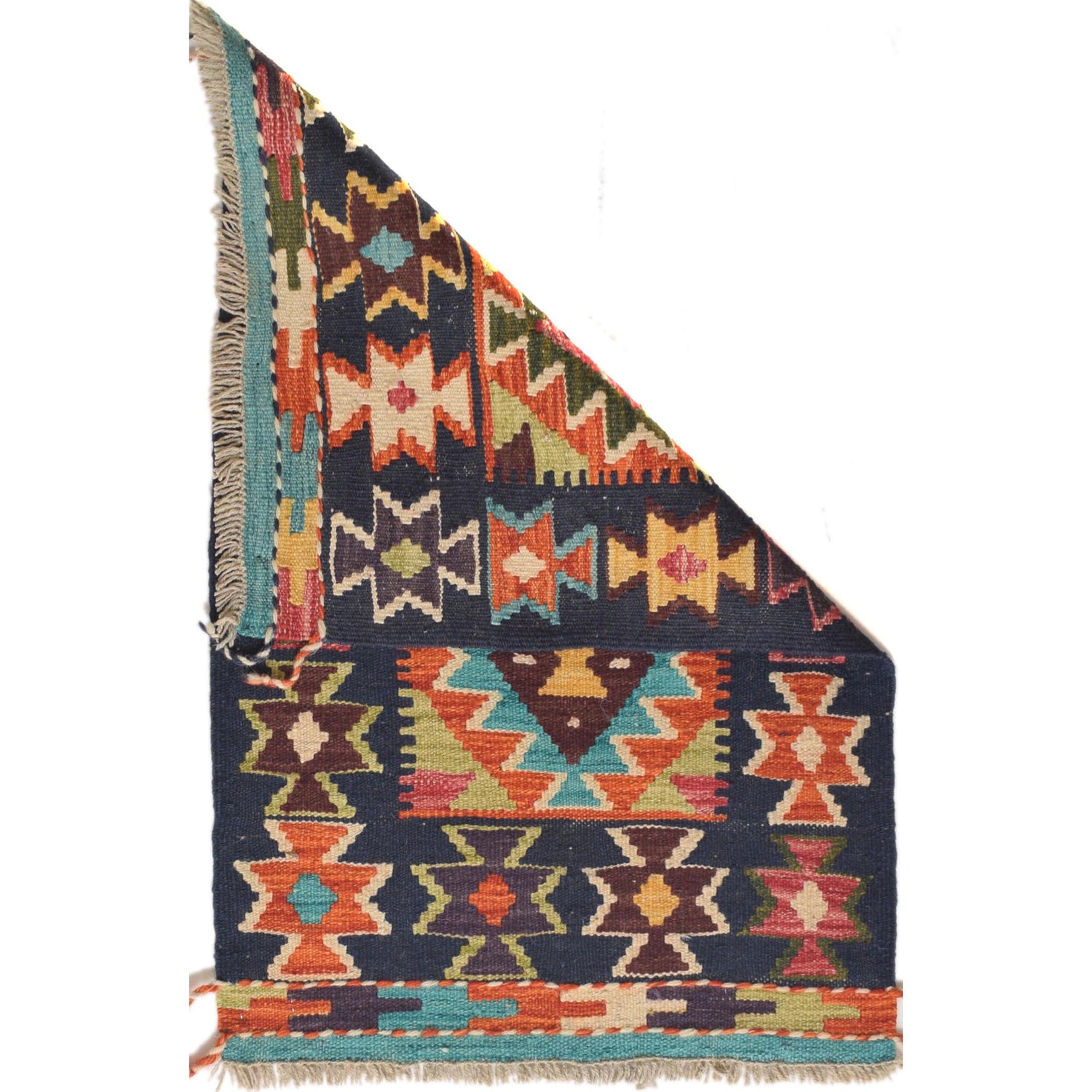 Handmade Vegetable Kelim 1' 11" x 2' 11" (ft) - No. G31464