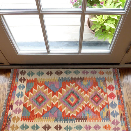 Handmade Vegetable Kilim 2' 0" x 3' 3" (ft) - No. G31488