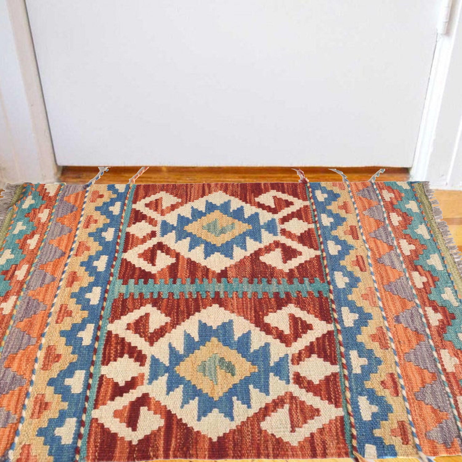 Handmade Vegetable Kilim 2' 0" x 2' 9" (ft) - No. G31490