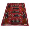 Red Color War Rug 2' 7" x 4' 2" (ft) - No. G31627