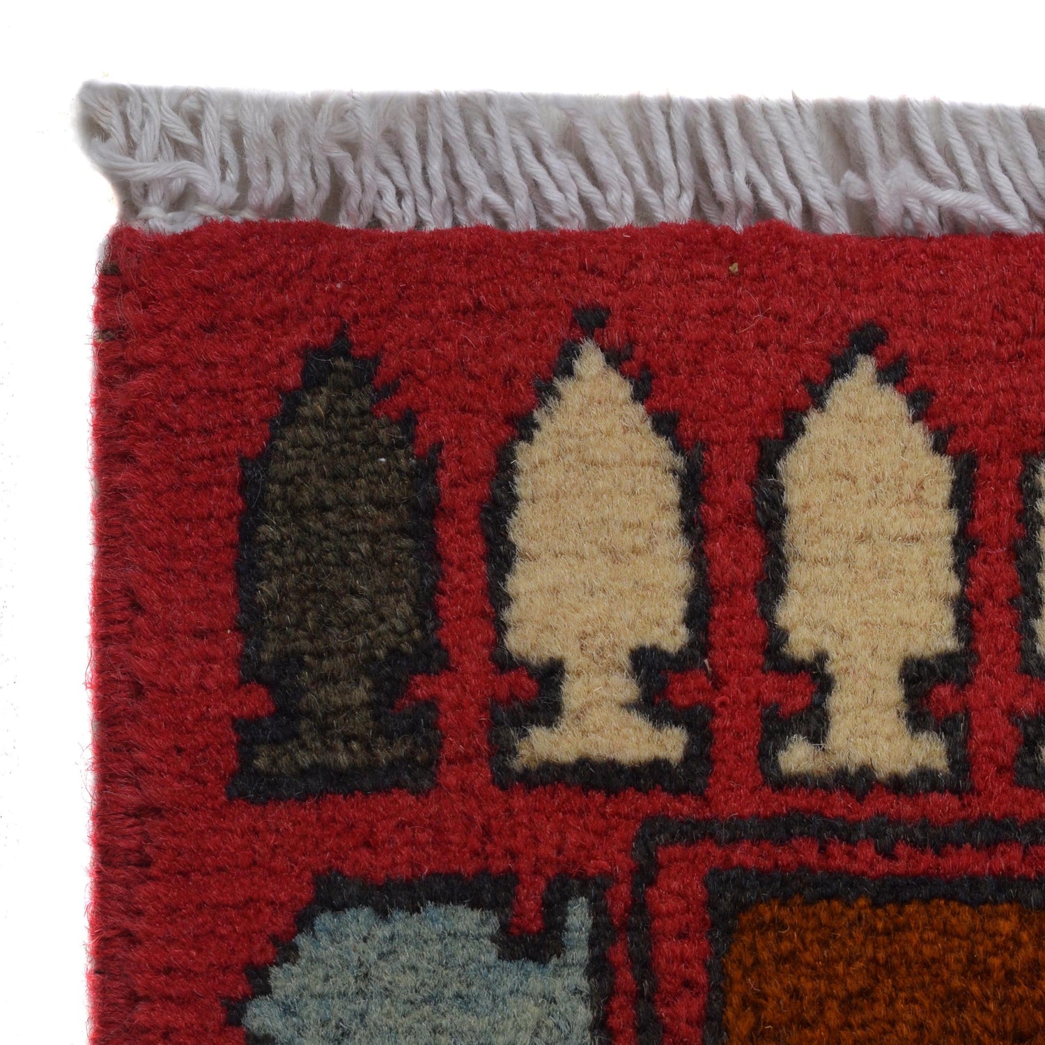 Red Color War Rug 2' 7" x 4' 2" (ft) - No. G31627