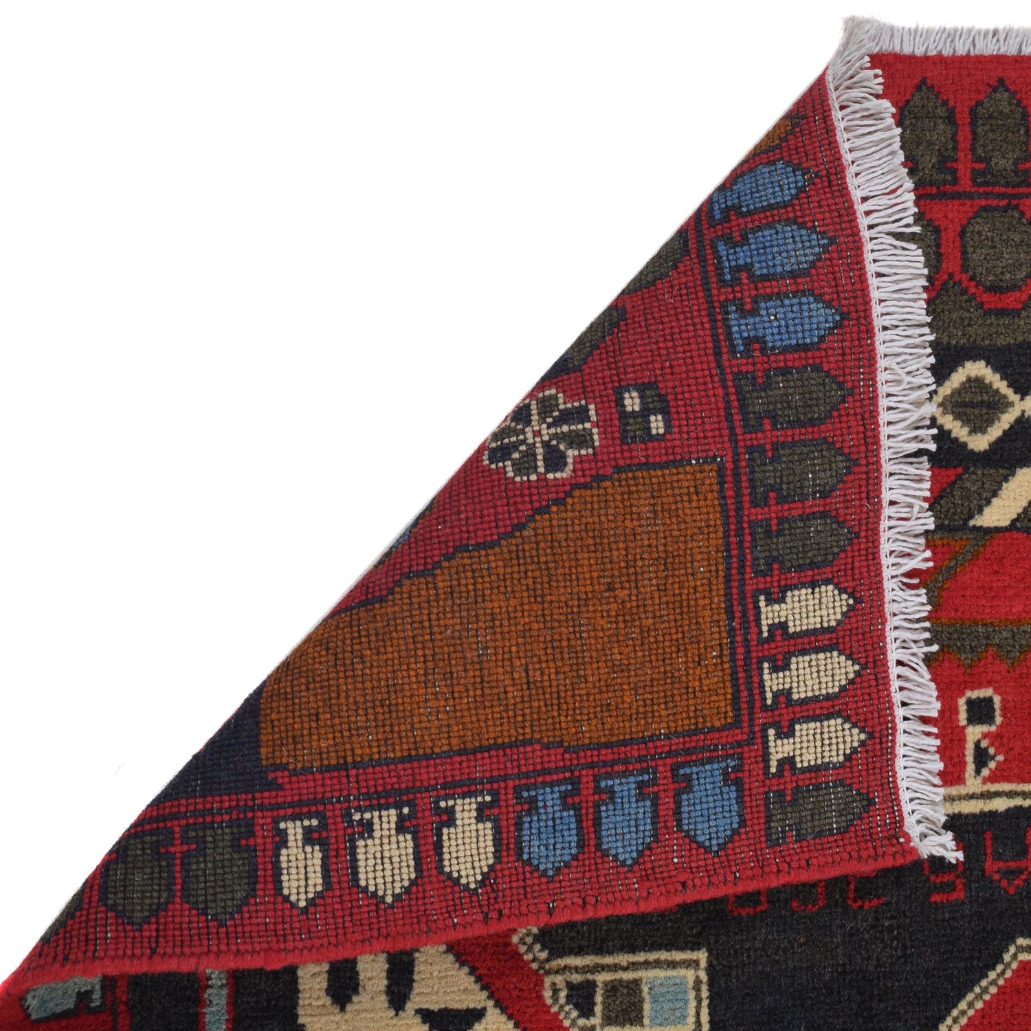 Red Color War Rug 2' 7" x 4' 2" (ft) - No. G31627