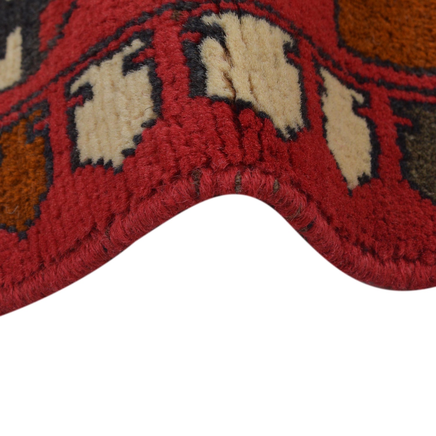 Red Color War Rug 2' 7" x 4' 2" (ft) - No. G31627