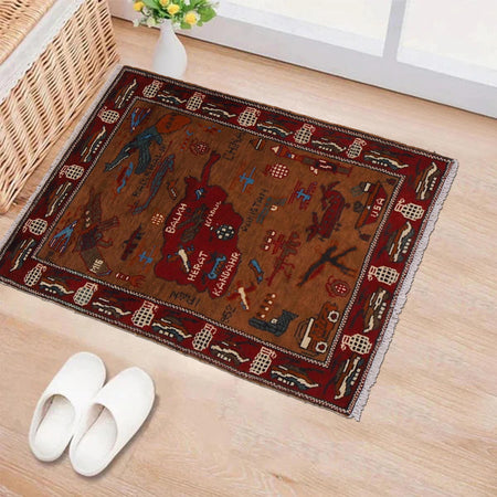 Handmade War Rug 2' 0" x 2' 11" (ft) - No. G31632