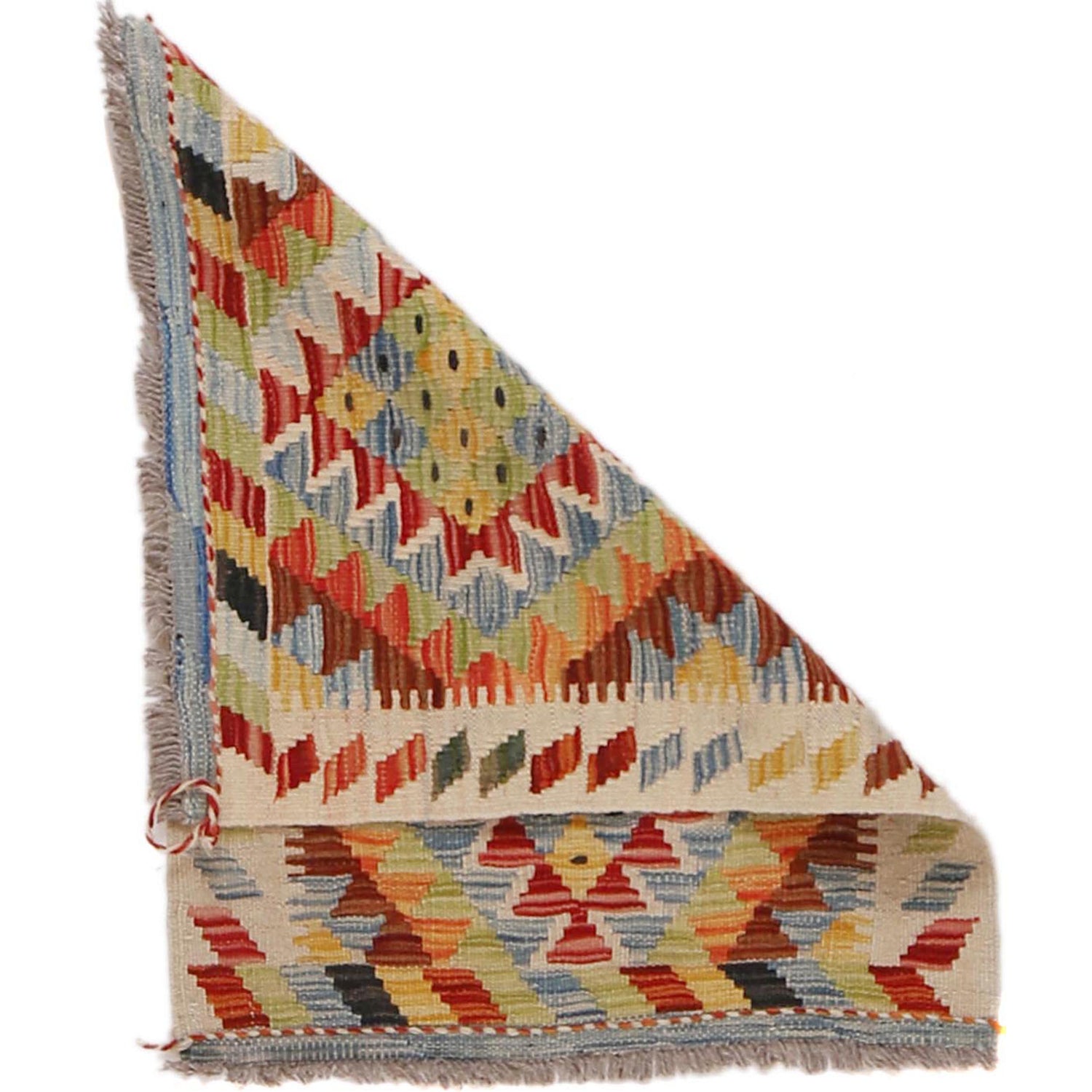 Handmade Vegetable Kilim 1' 11" x 2' 6" (ft) - No. G31638