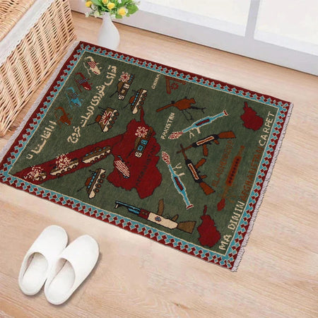 Hand Knotted War Rug 2' 0" x 2' 11" (ft) - No. G31699