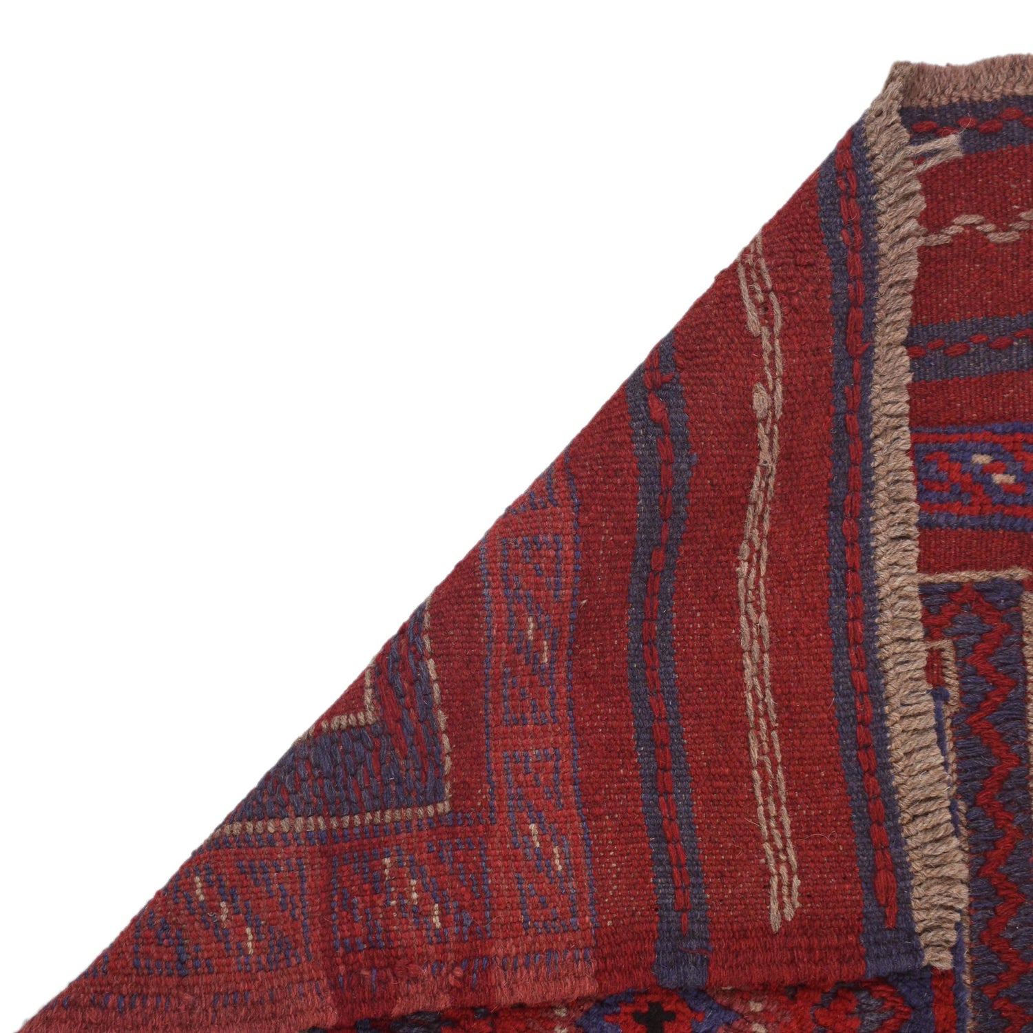 Red Color Mashwani Short Runner 2' 0" x 8' 2" (ft) - No. G31747