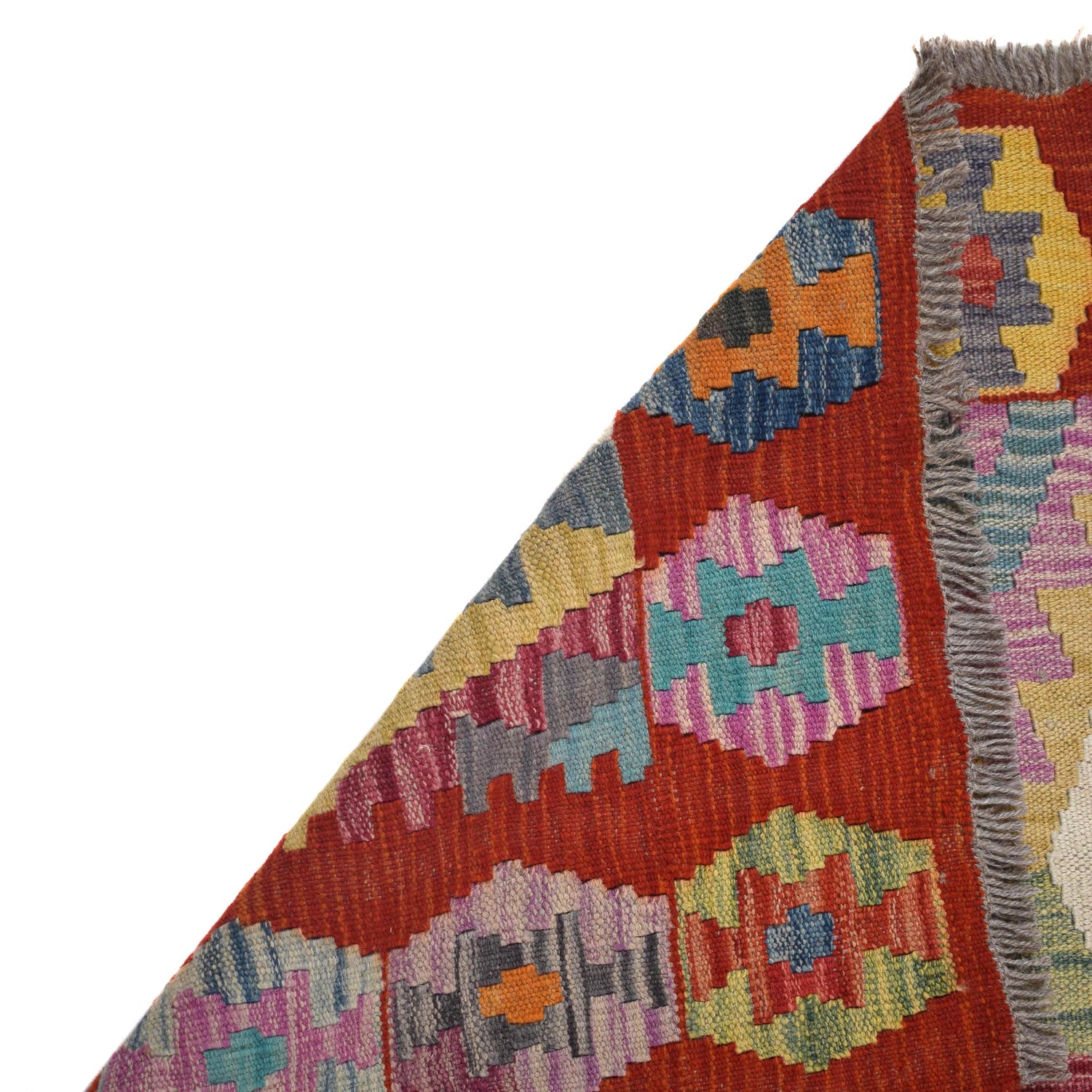 Handmade Vegetable Kelim 3' 6"  x 4' 11" (ft) - No. G31764